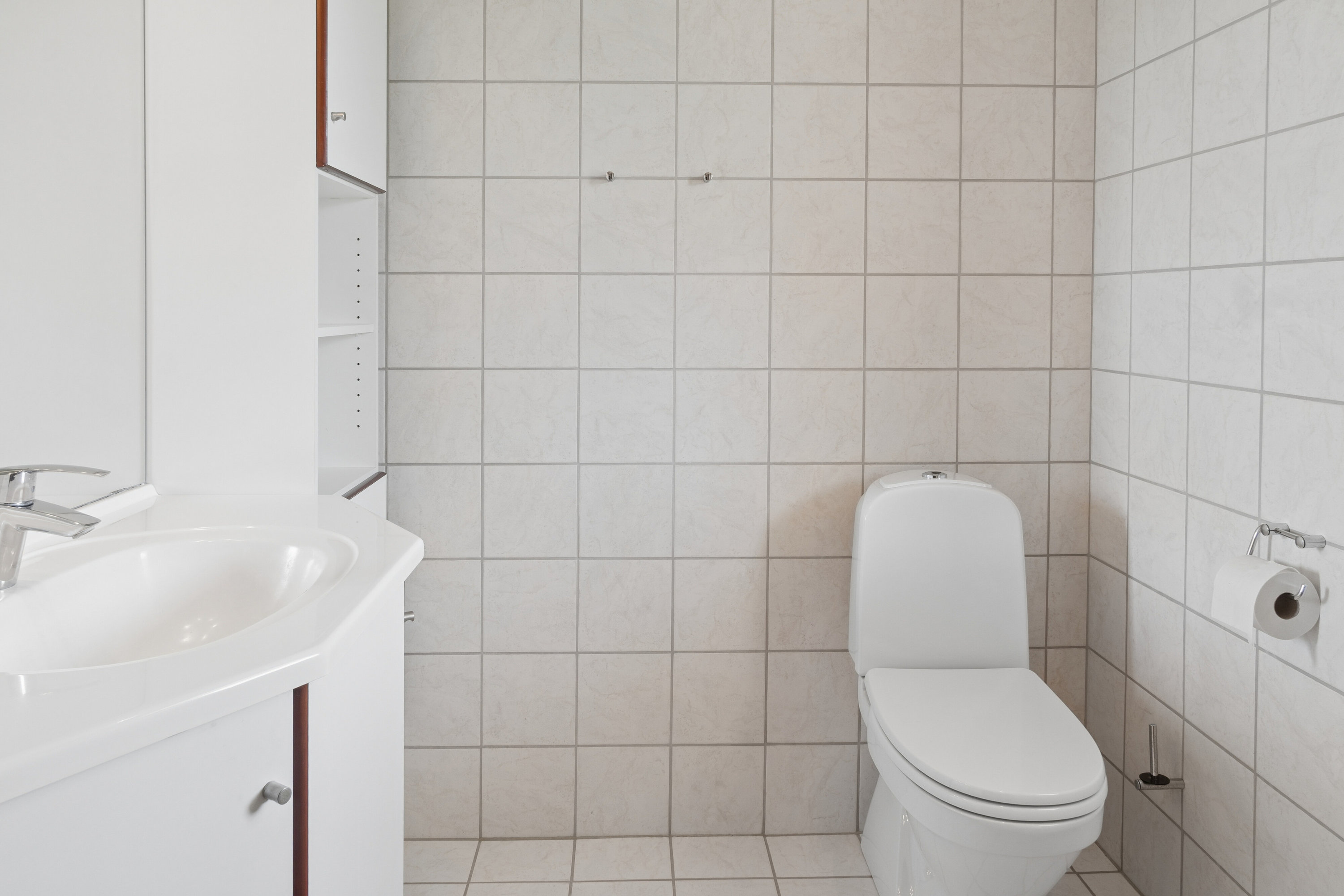 Fremhævet badeværelse billede i fuldskærmstilstand. Billede af Baldersvej 19, 6040 Egtved