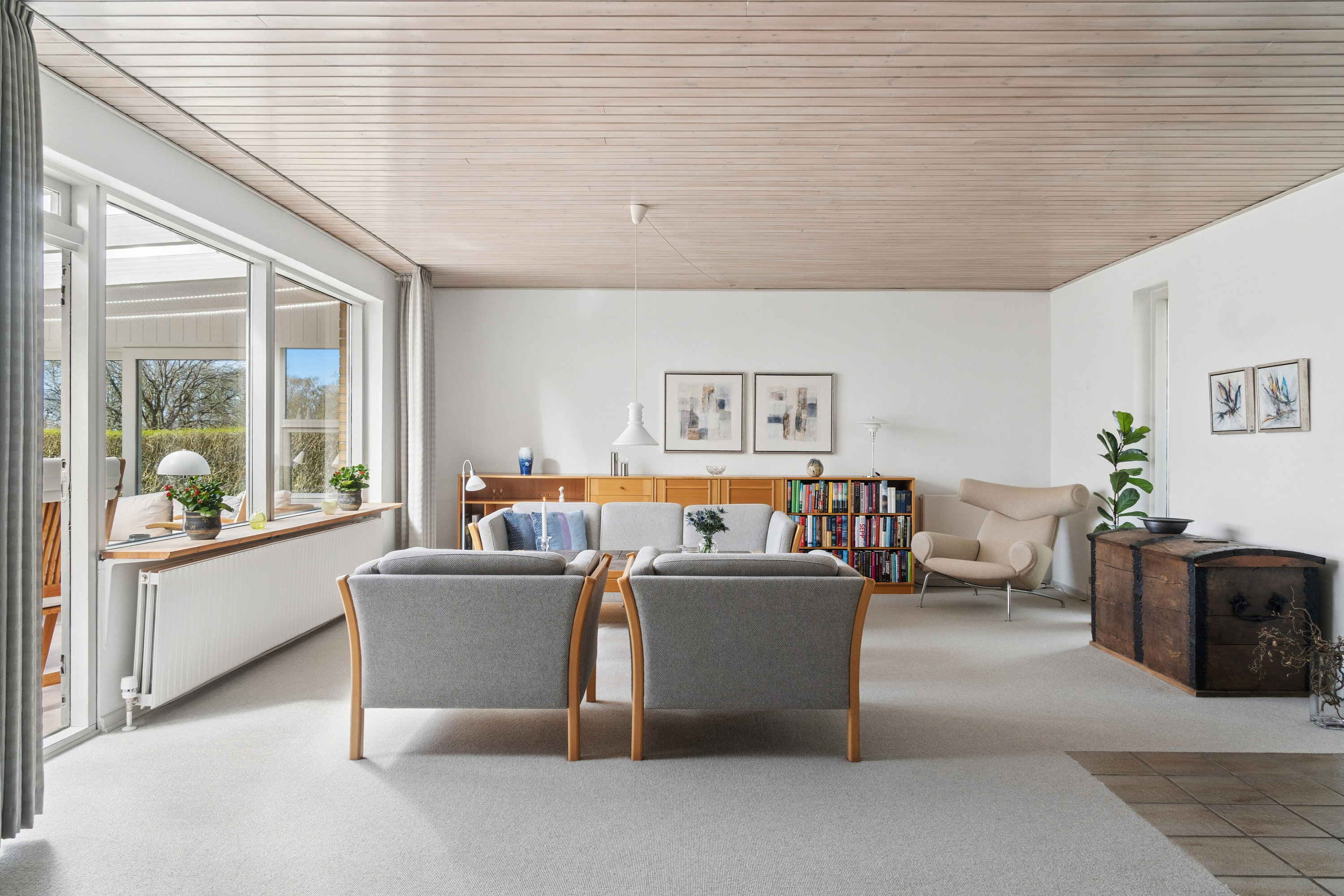 Fremhævet stue billede i fuldskærmstilstand. Billede af Baldersvej 19, 6040 Egtved