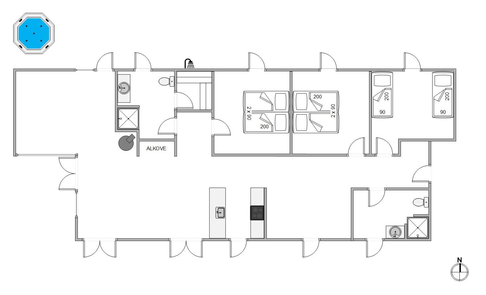 Plantegninger billede af Fladsbjergvej 252, Klegod, 6950 Ringkøbing