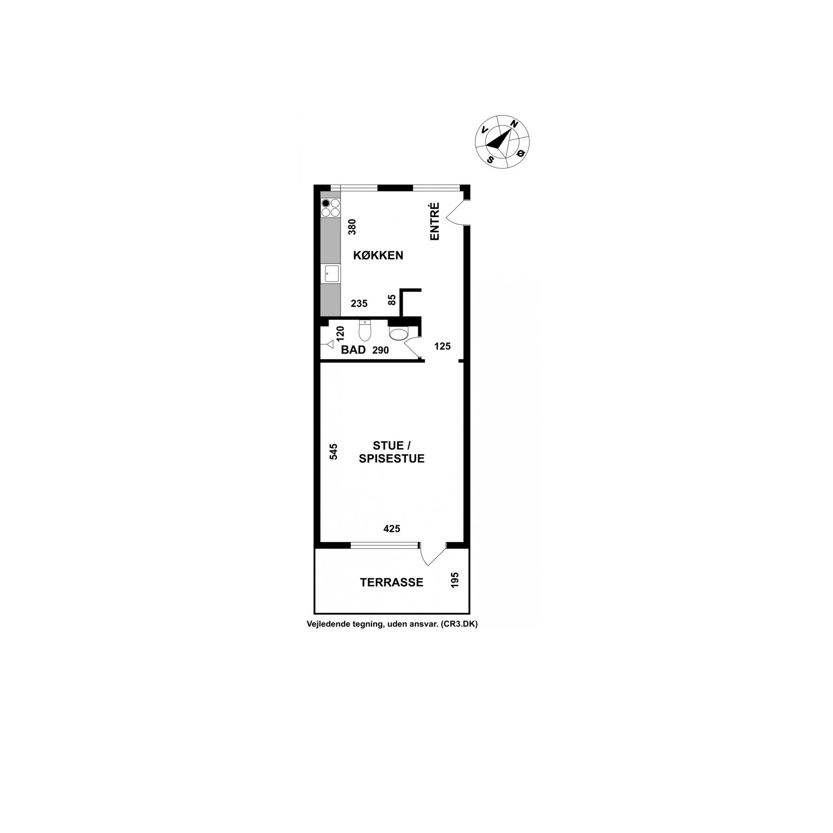 Plantegninger billede af Gormsgade 10, st.. 59., 2200 København N