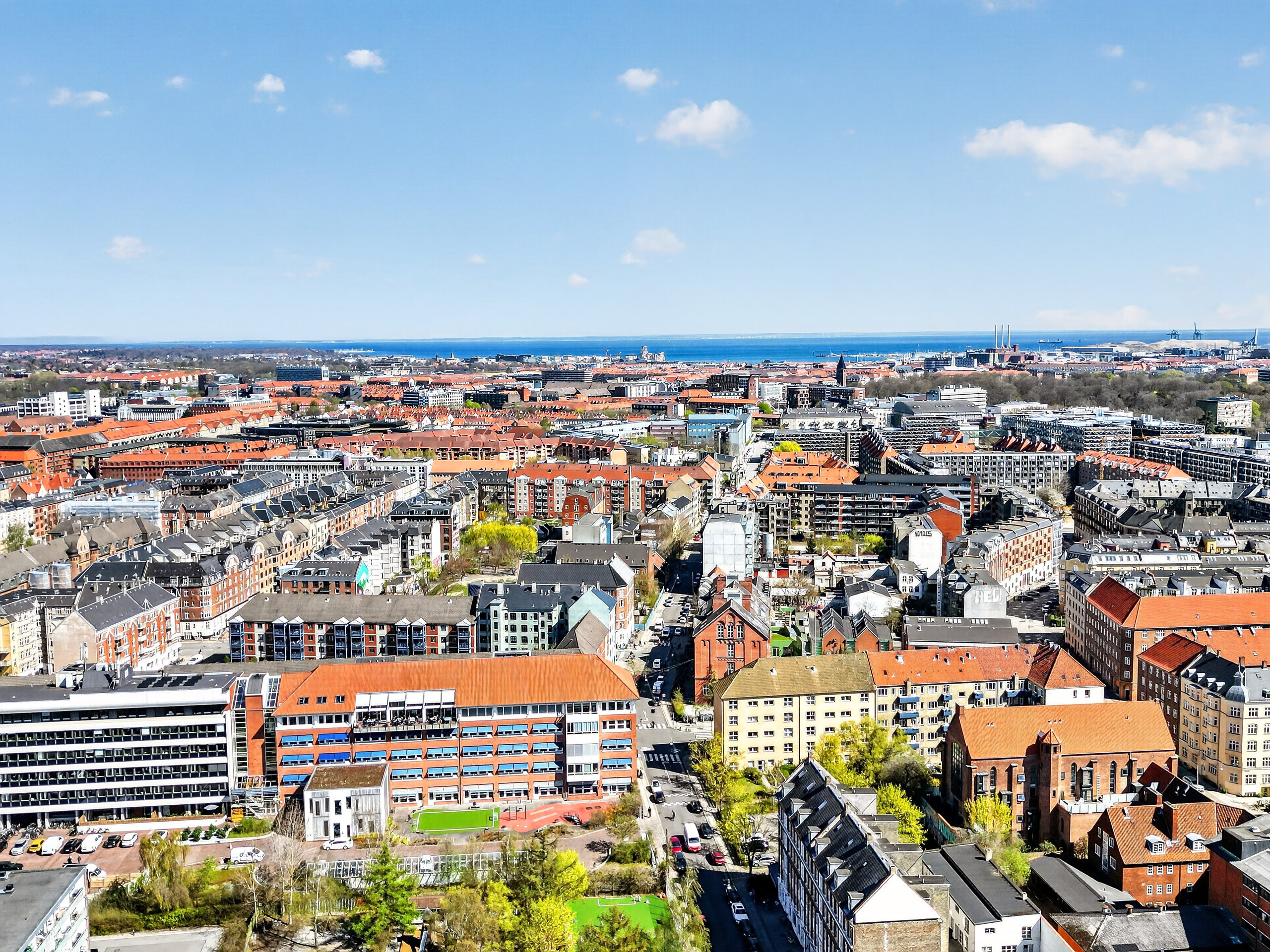 Fremhævet luftfoto billede i fuldskærmstilstand. Billede af Gormsgade 10, st.. 59., 2200 København N