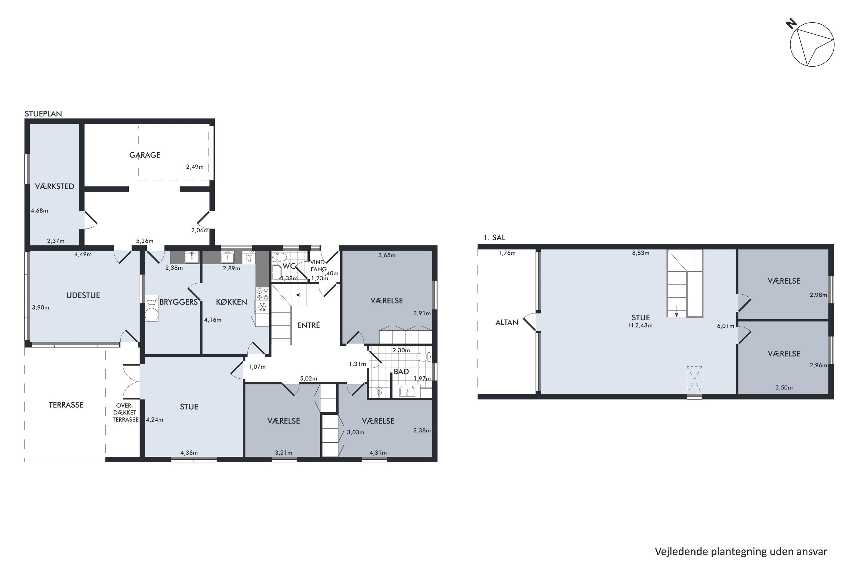 Plantegninger billede af Nymarksvej 28, 8722 Hedensted
