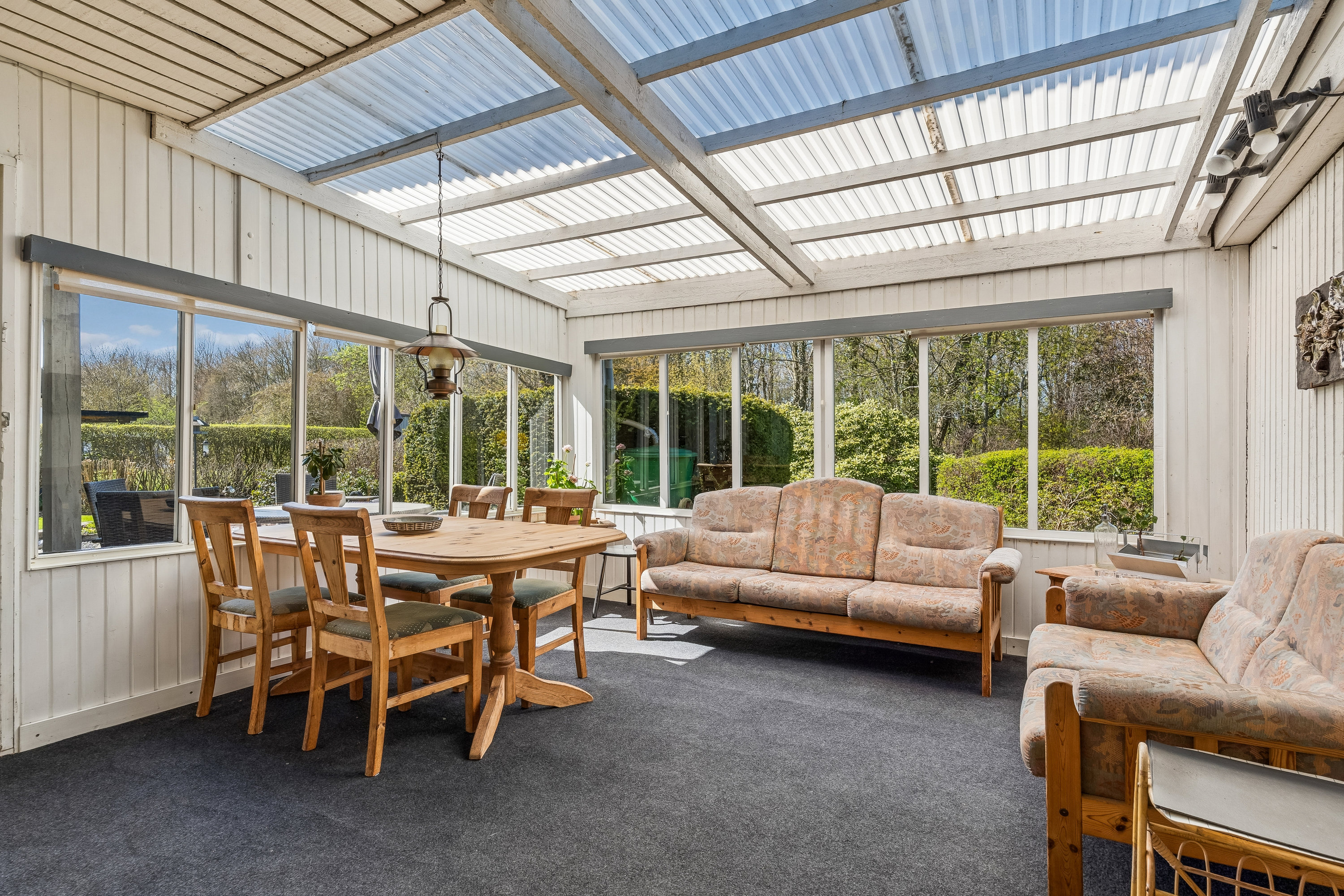 Fremhævet udestue billede i fuldskærmstilstand. Billede af Nymarksvej 28, 8722 Hedensted