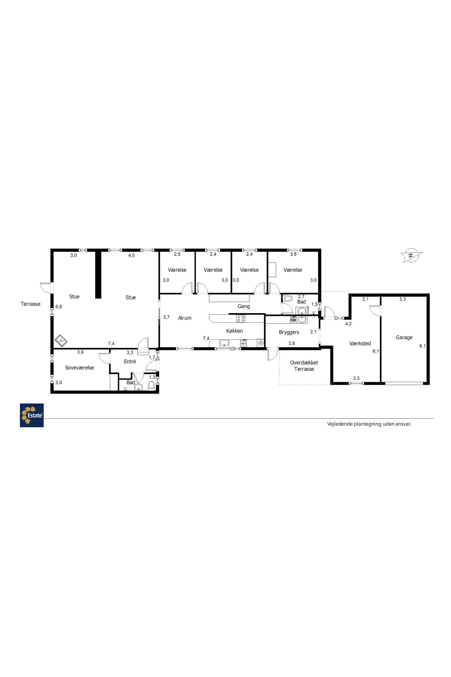 Plantegninger billede af Gammel Hejnsvigvej 14, 7190 Billund