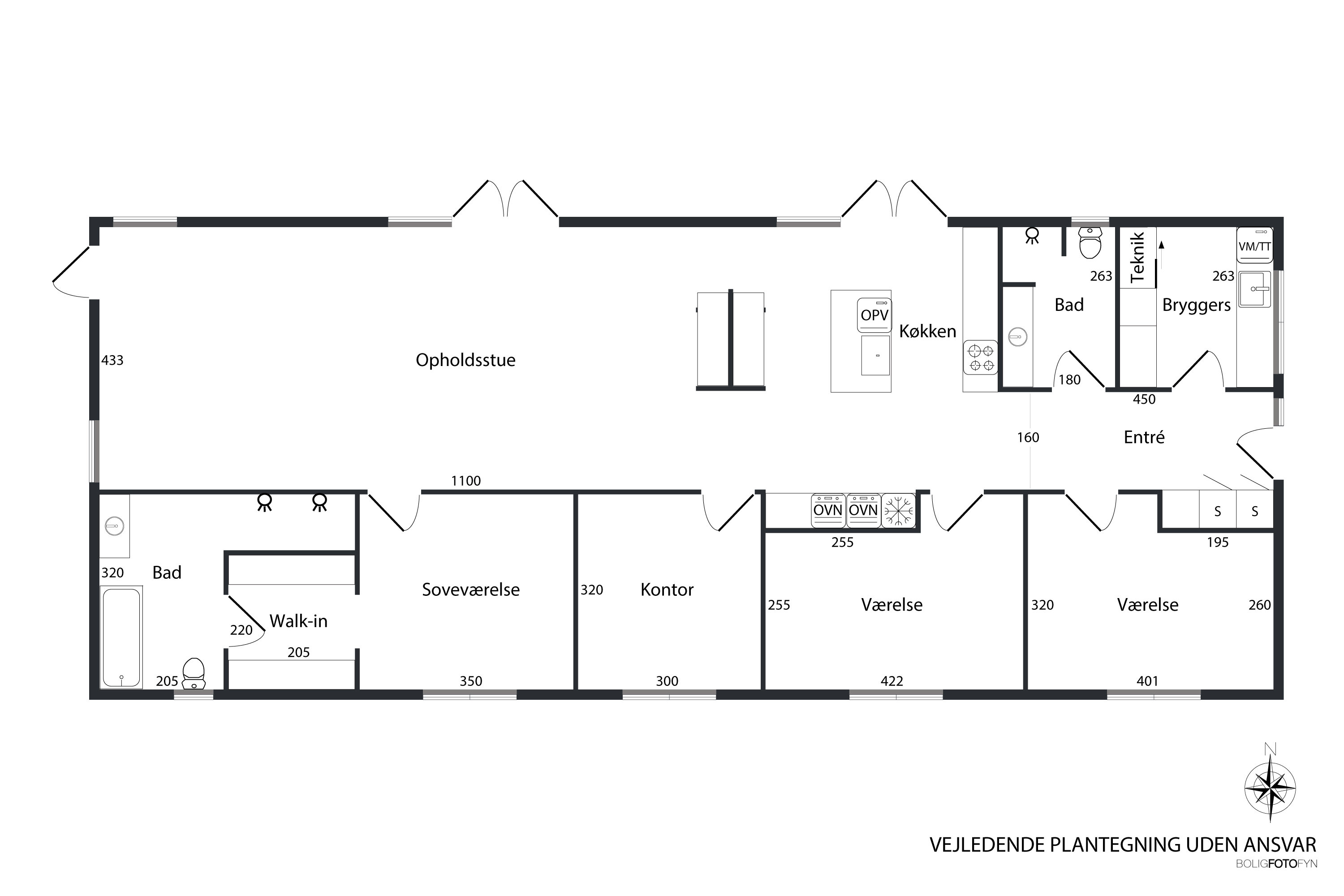 Plantegninger billede af Hustomten 21, 5800 Nyborg