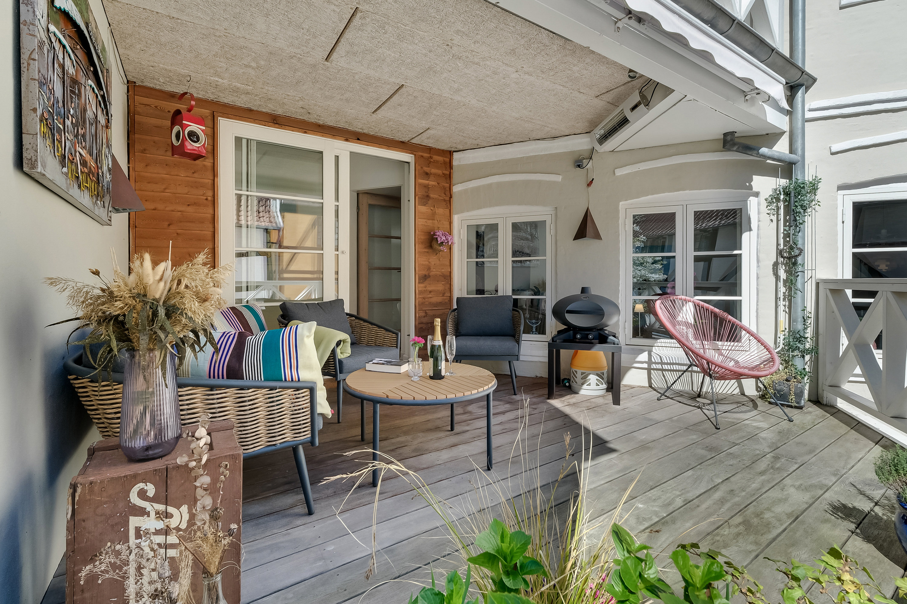 Fremhævet overdækket terrasse billede i fuldskærmstilstand. Billede af Nørregade 31C, 1. tv., 5000 Odense C