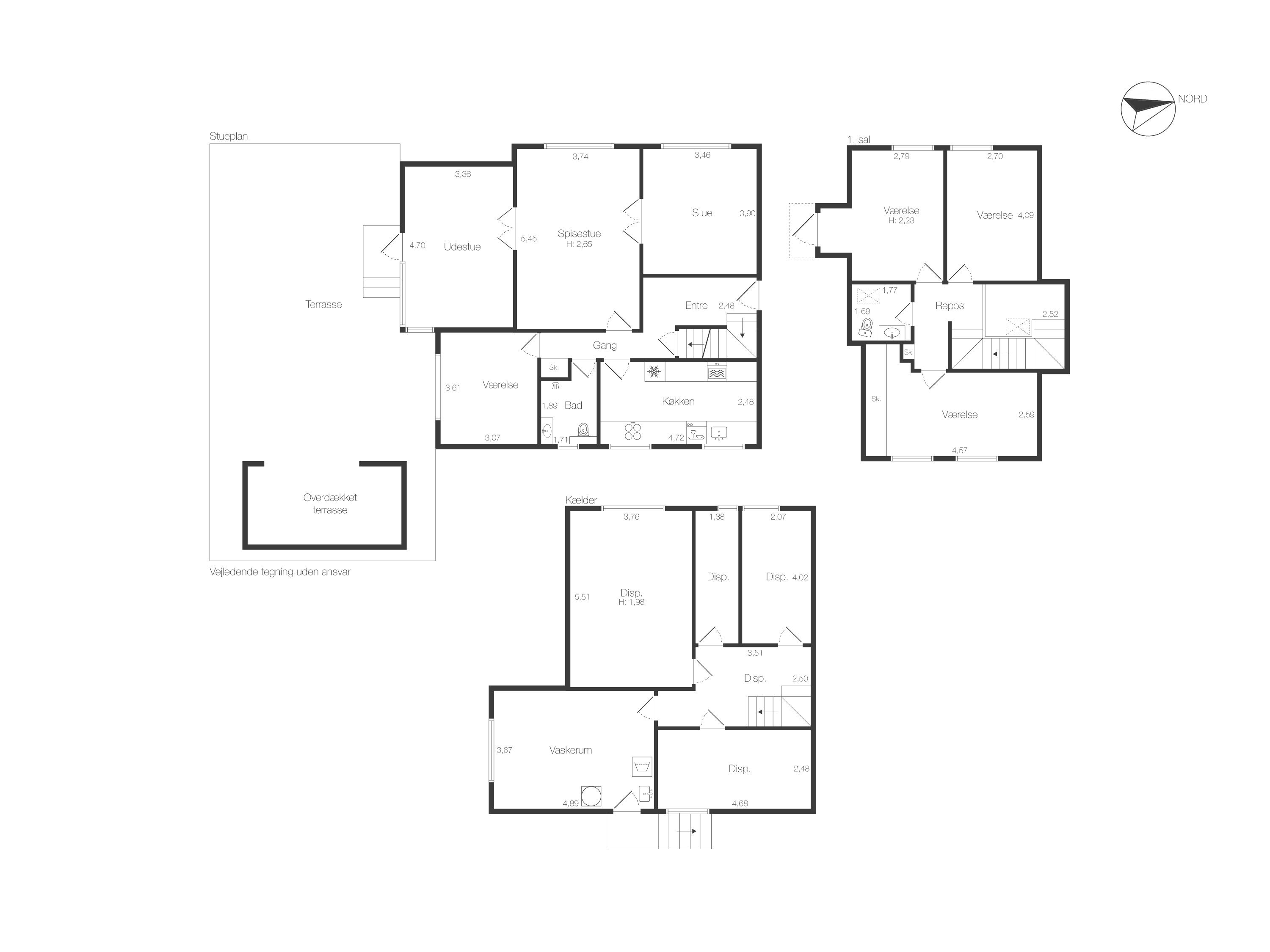 Plantegninger billede af Nordre Strandvej 375, 3100 Hornbæk