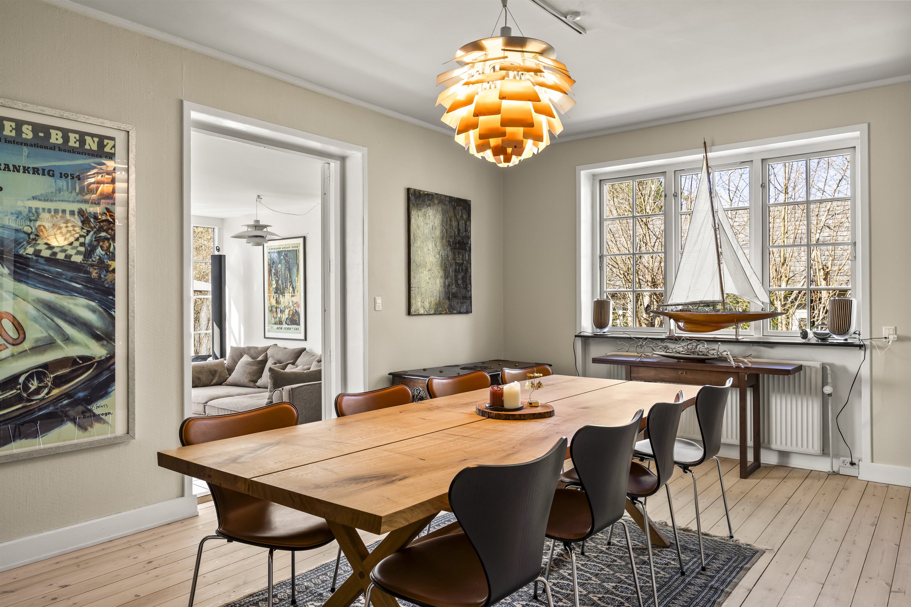 Fremhævet spisestue billede i fuldskærmstilstand. Billede af Nordre Strandvej 375, 3100 Hornbæk