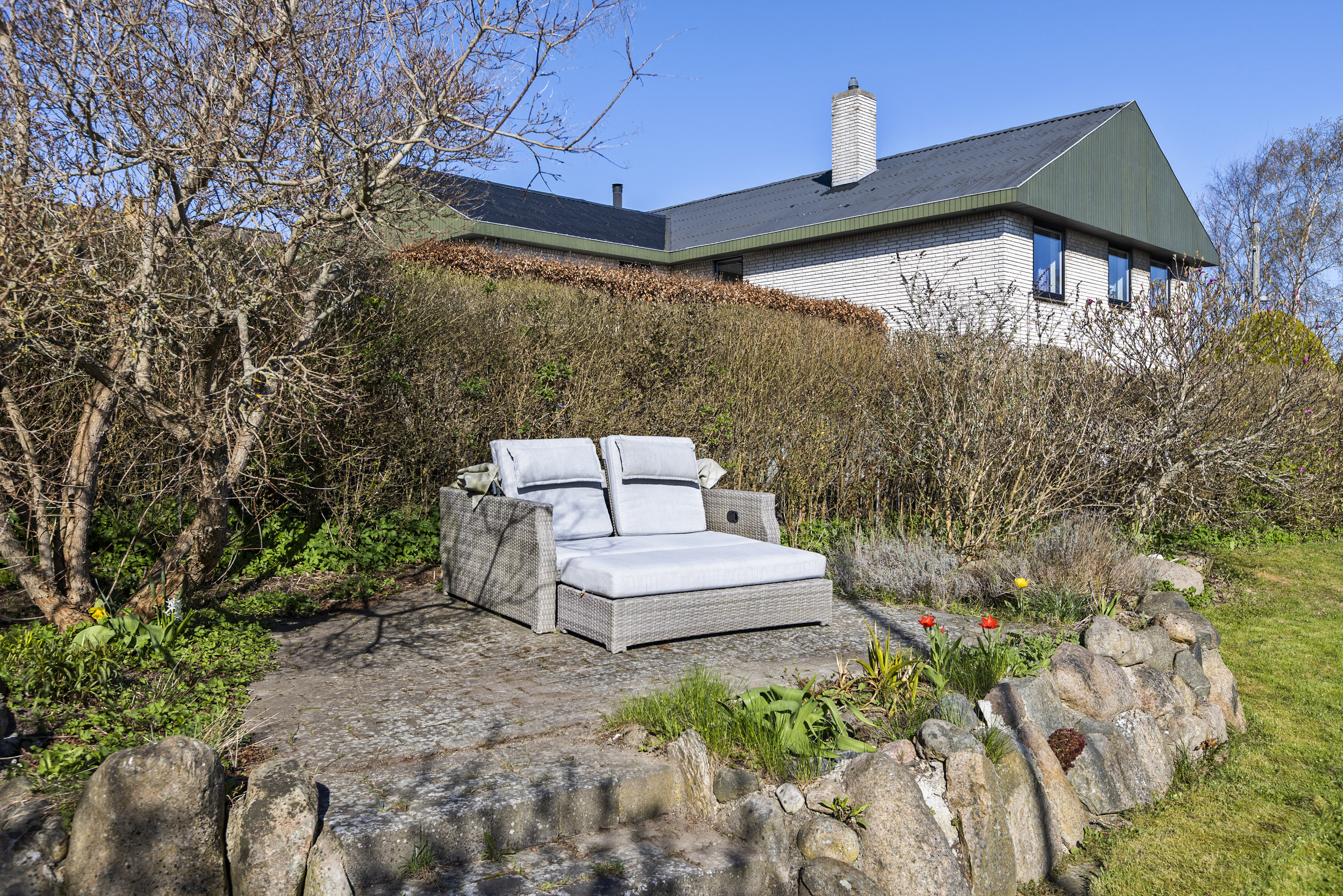 Fremhævet terrasse billede i fuldskærmstilstand. Billede af Fogedgårdsvej 42, 4050 Skibby