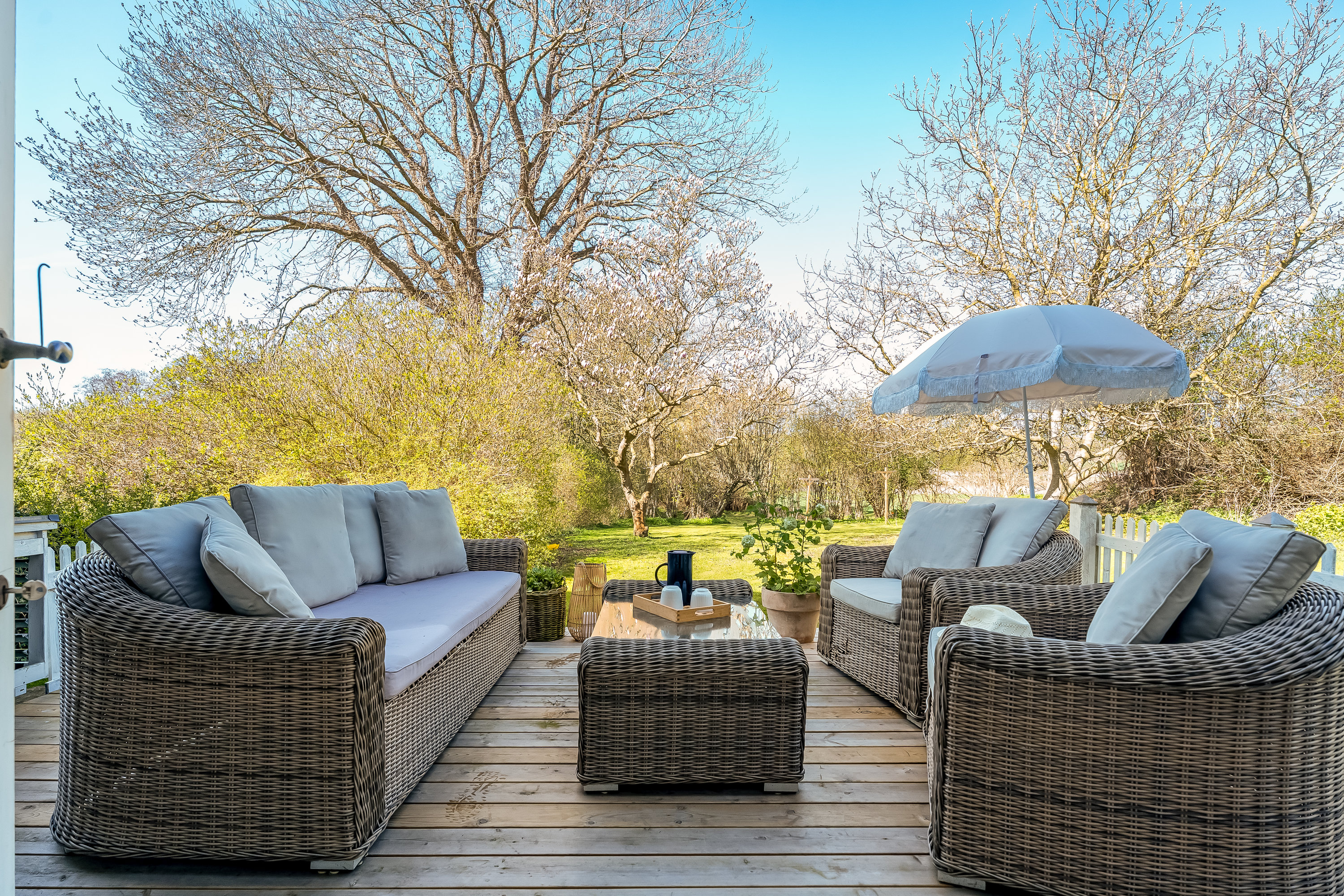 Fremhævet terrasse billede i fuldskærmstilstand. Billede af Ravnsborgvej 22, 4943 Torrig L