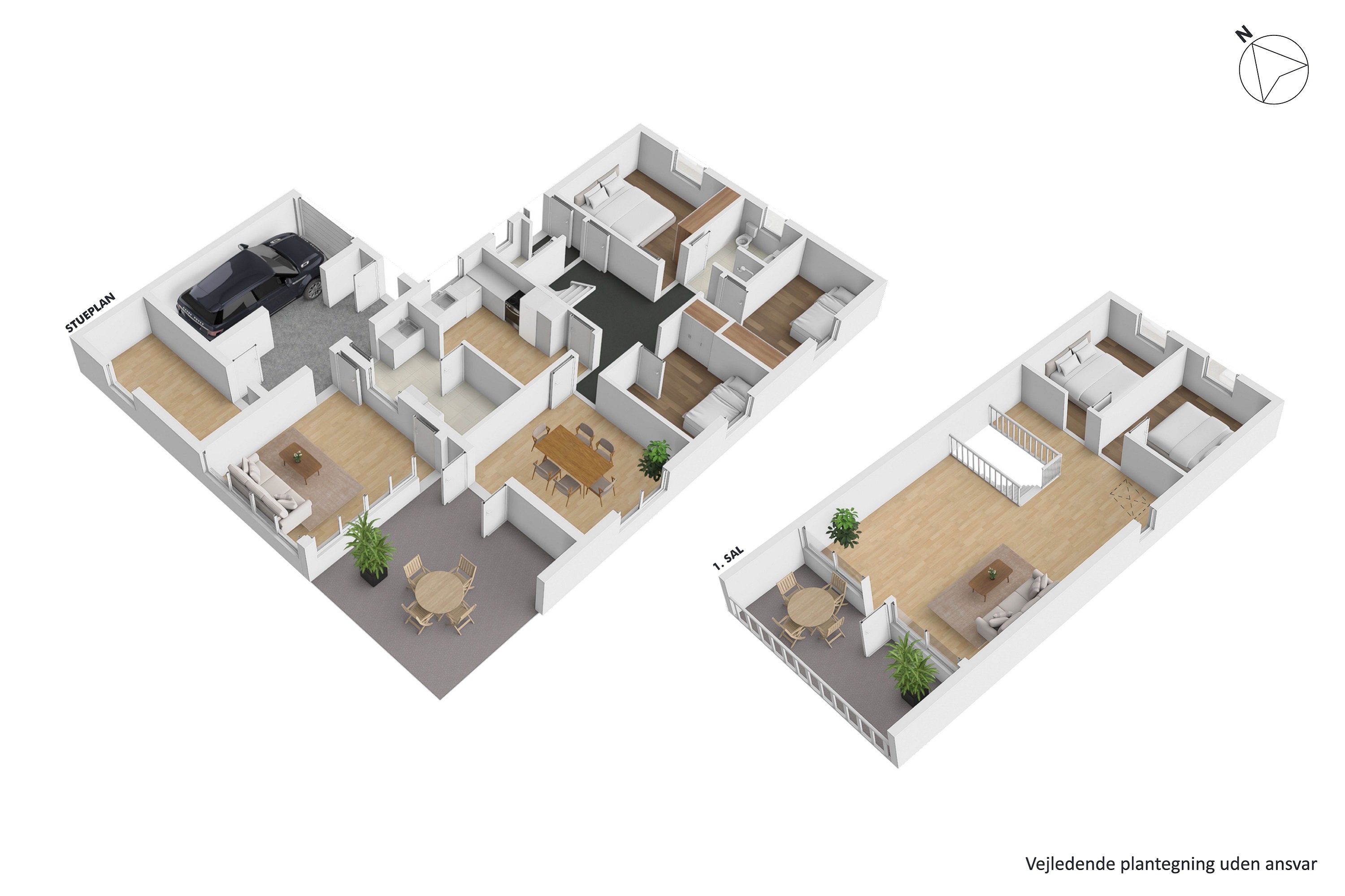 Plantegninger billede af Nymarksvej 28, 8722 Hedensted