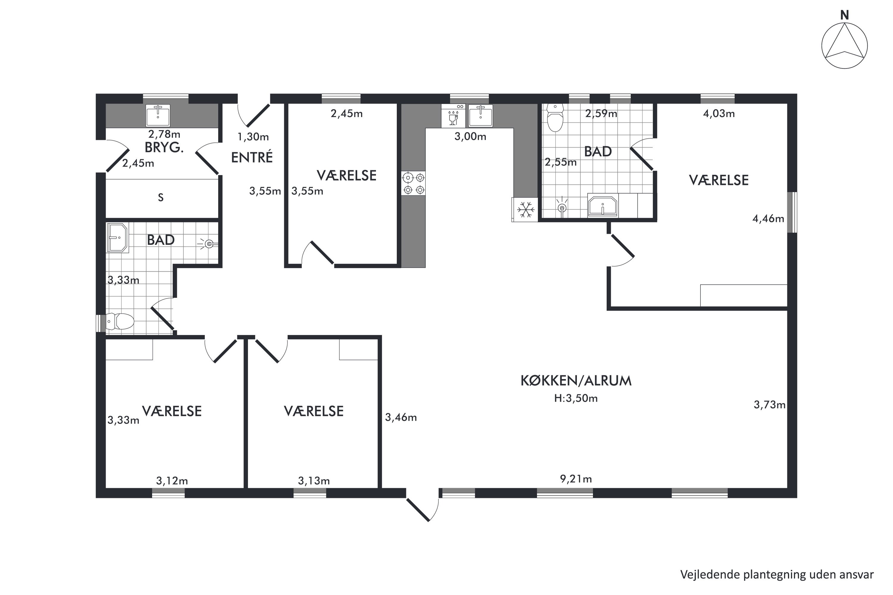 Plantegninger billede af Fjald 8, Halgårde, 7500 Holstebro