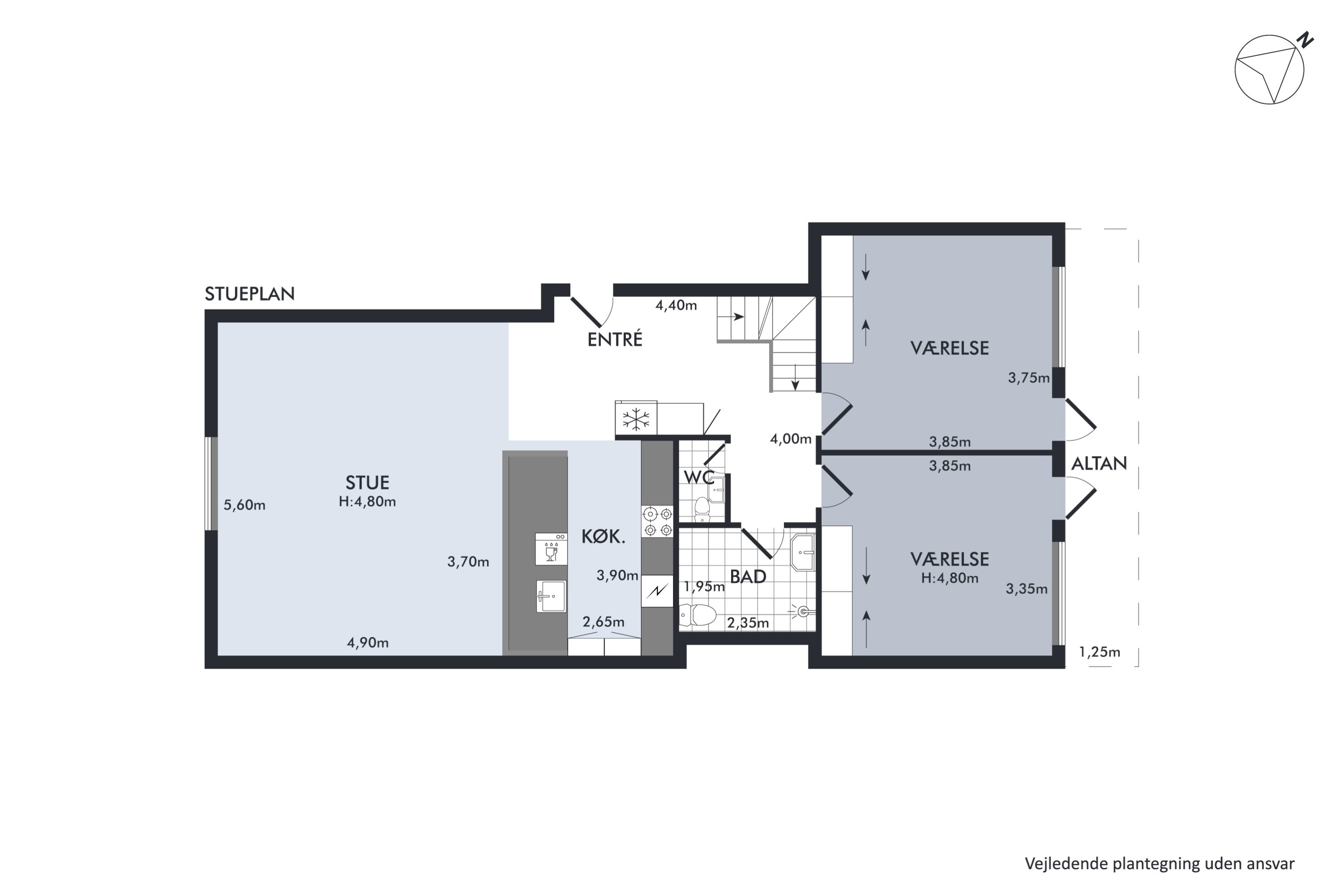 Plantegninger billede af Klerkegade 2E, MEZZ., 1308 København K