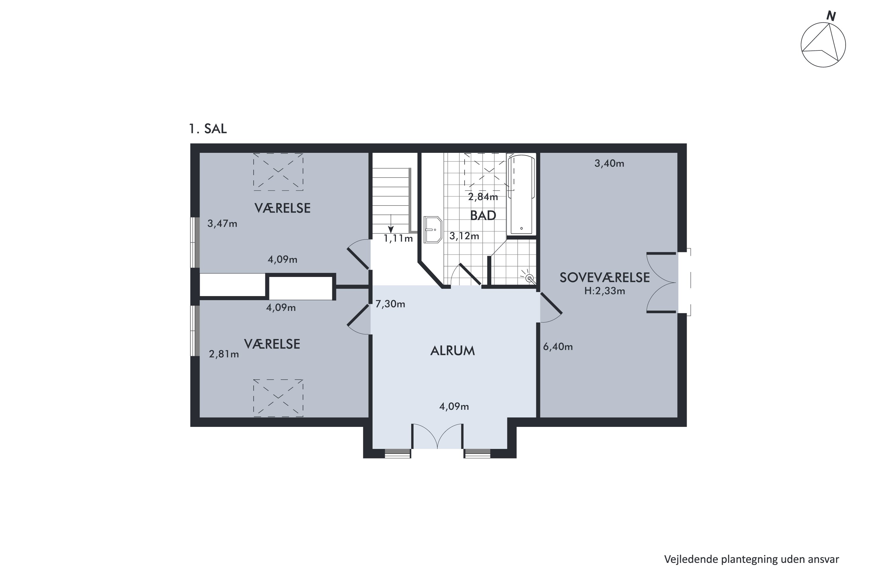 Plantegninger billede af Mortel Alle 29, 2791 Dragør