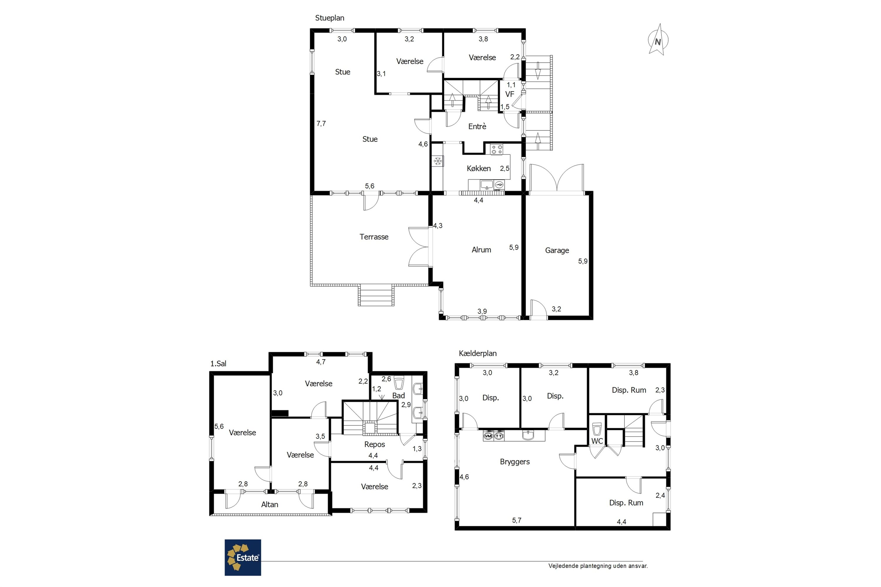 Plantegninger billede af Strandby Kirkevej 222, 6700 Esbjerg