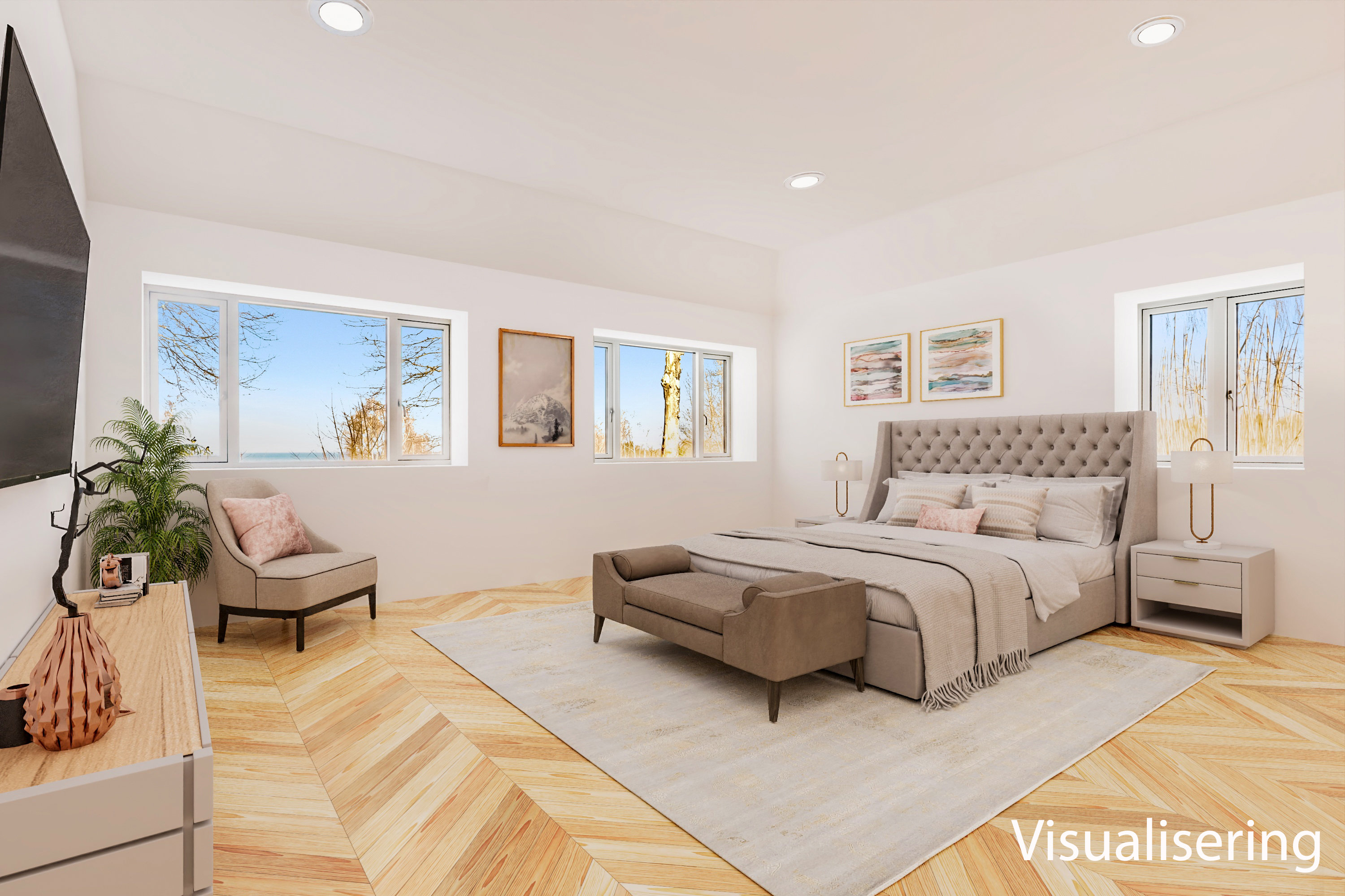 Fremhævet stue billede i fuldskærmstilstand. Billede af Kystvejen 1A, Baaring Mark, 5466 Asperup