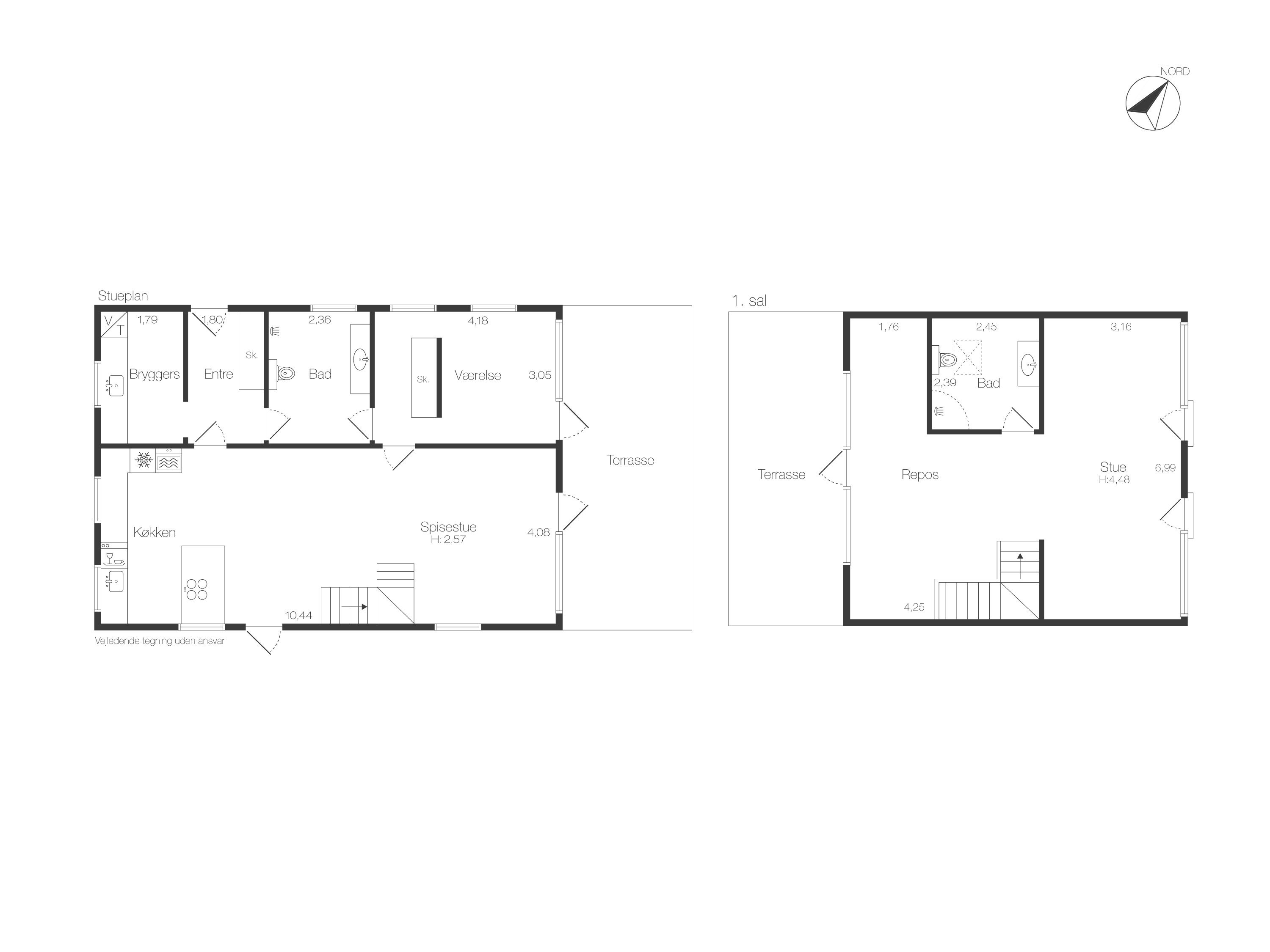 Plantegninger billede af Nordre Strandvej 87B, Julebæk, 3150 Hellebæk