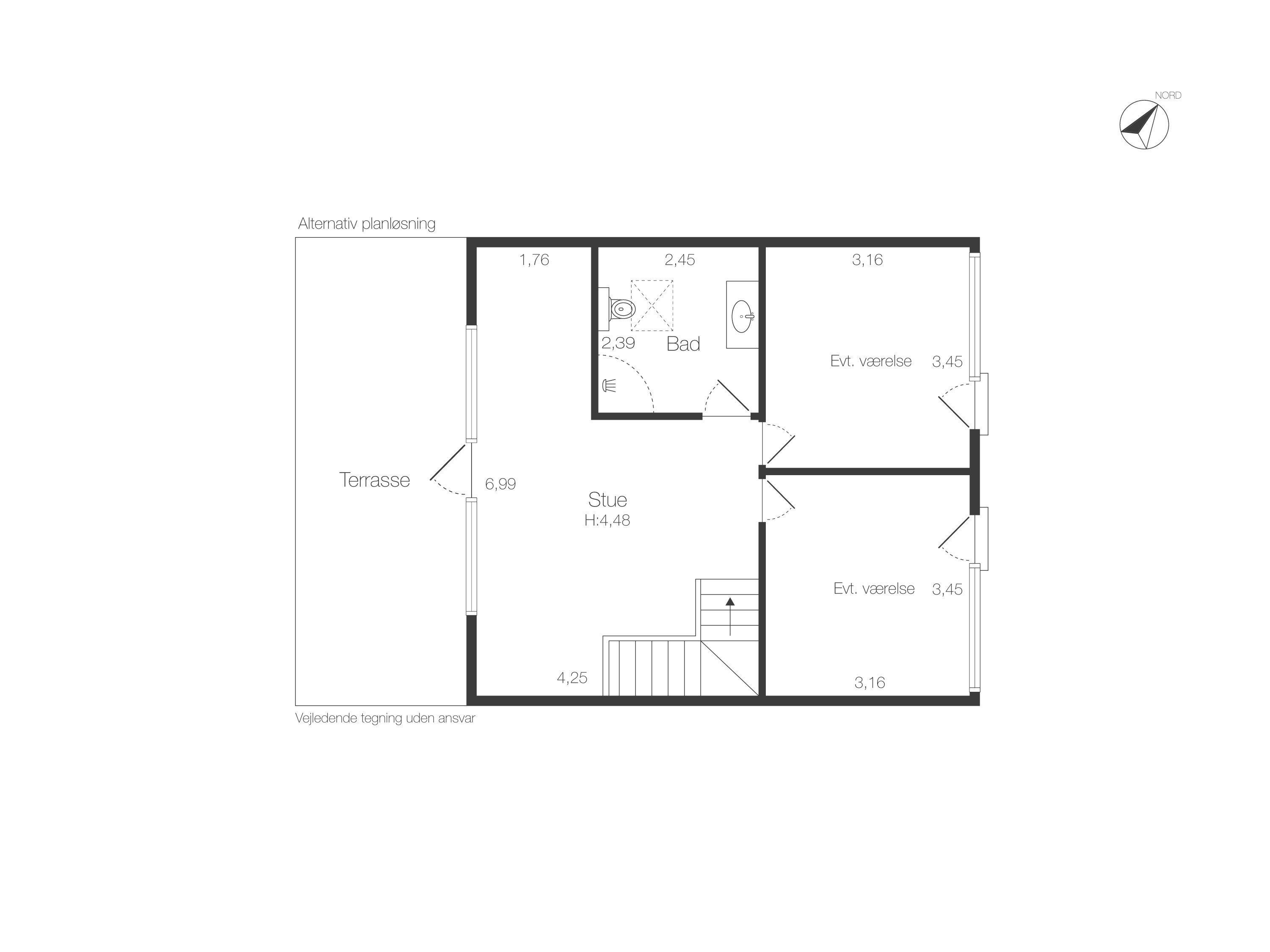 Plantegninger billede af Nordre Strandvej 87B, Julebæk, 3150 Hellebæk