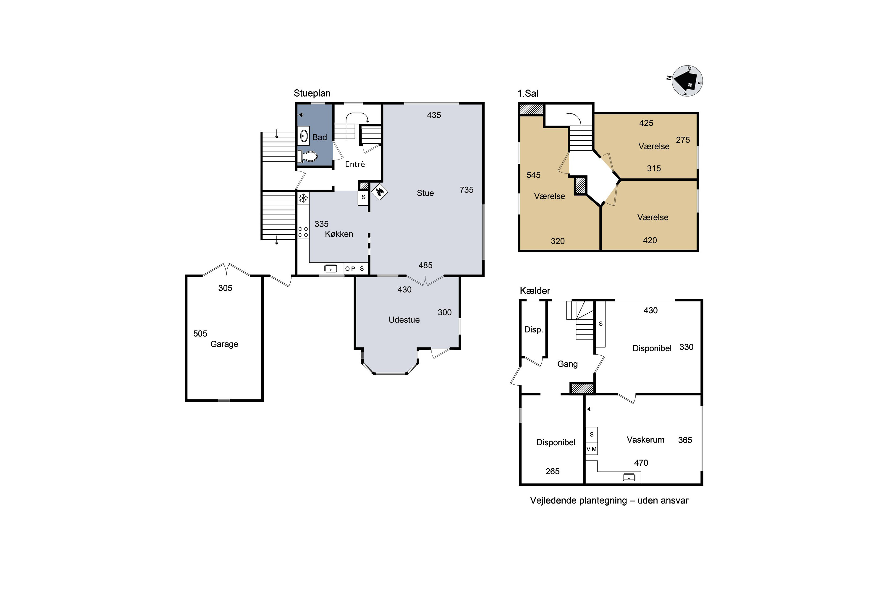 Plantegninger billede af Astersvej 8, 4200 Slagelse