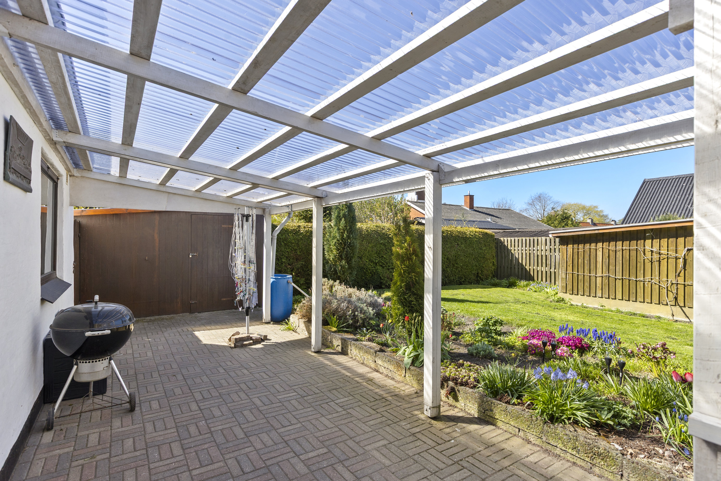 Fremhævet overdækket terrasse billede i fuldskærmstilstand. Billede af Fruegade 11, 4241 Vemmelev