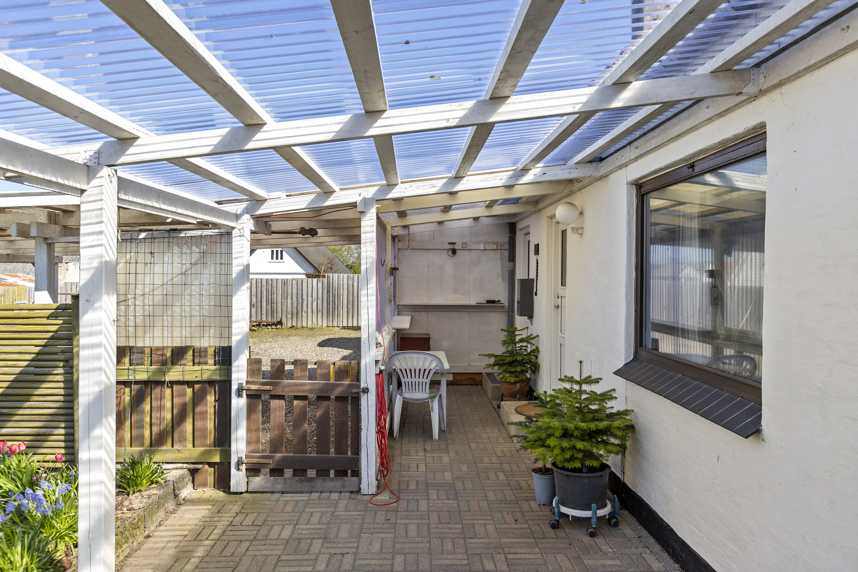 Fremhævet overdækket terrasse billede i fuldskærmstilstand. Billede af Fruegade 11, 4241 Vemmelev