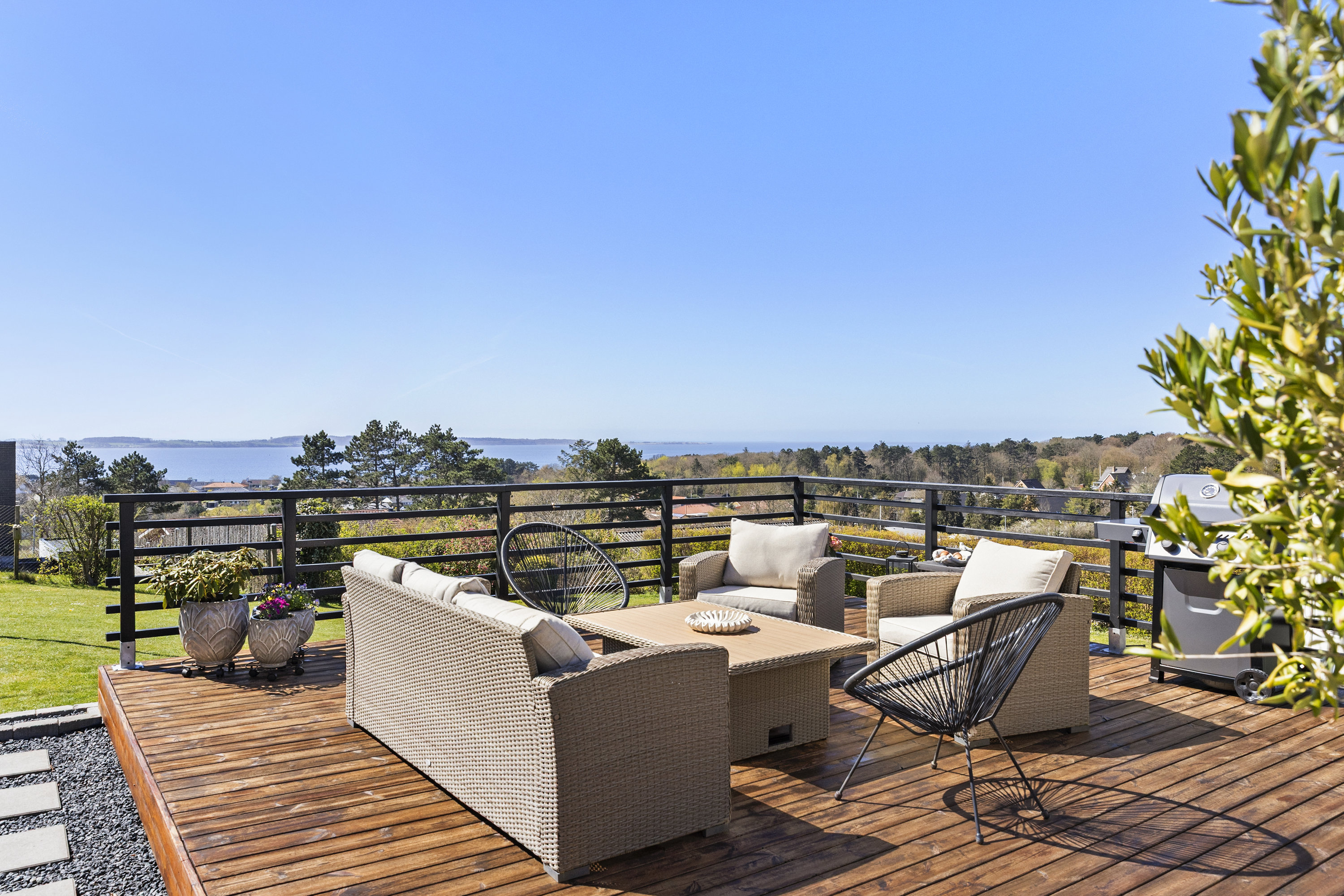 Villa: Terrasse på Granbakken 14, 4400 Kalundborg