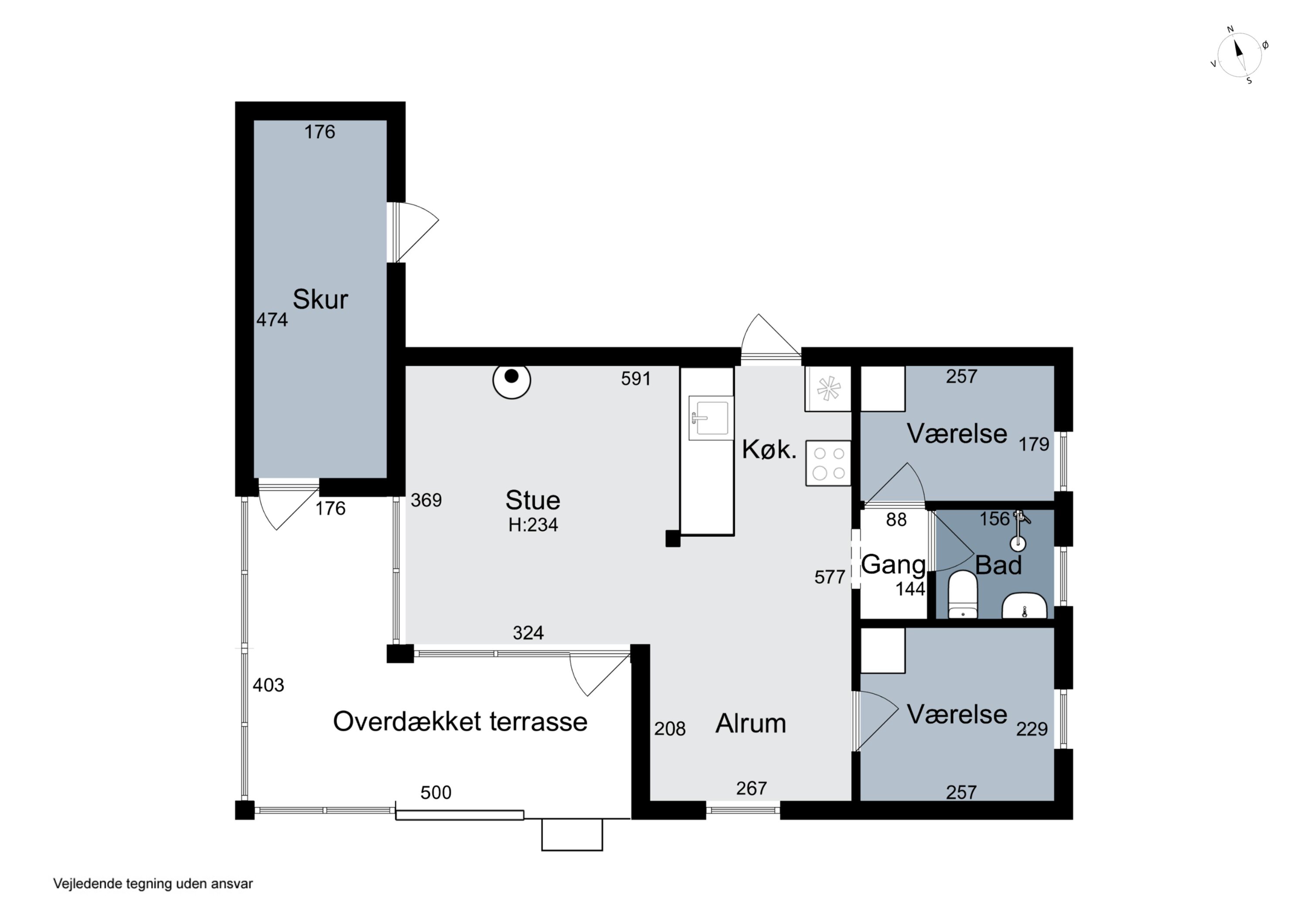Plantegninger billede af Sletningen 1, Klitmøller, 7700 Thisted