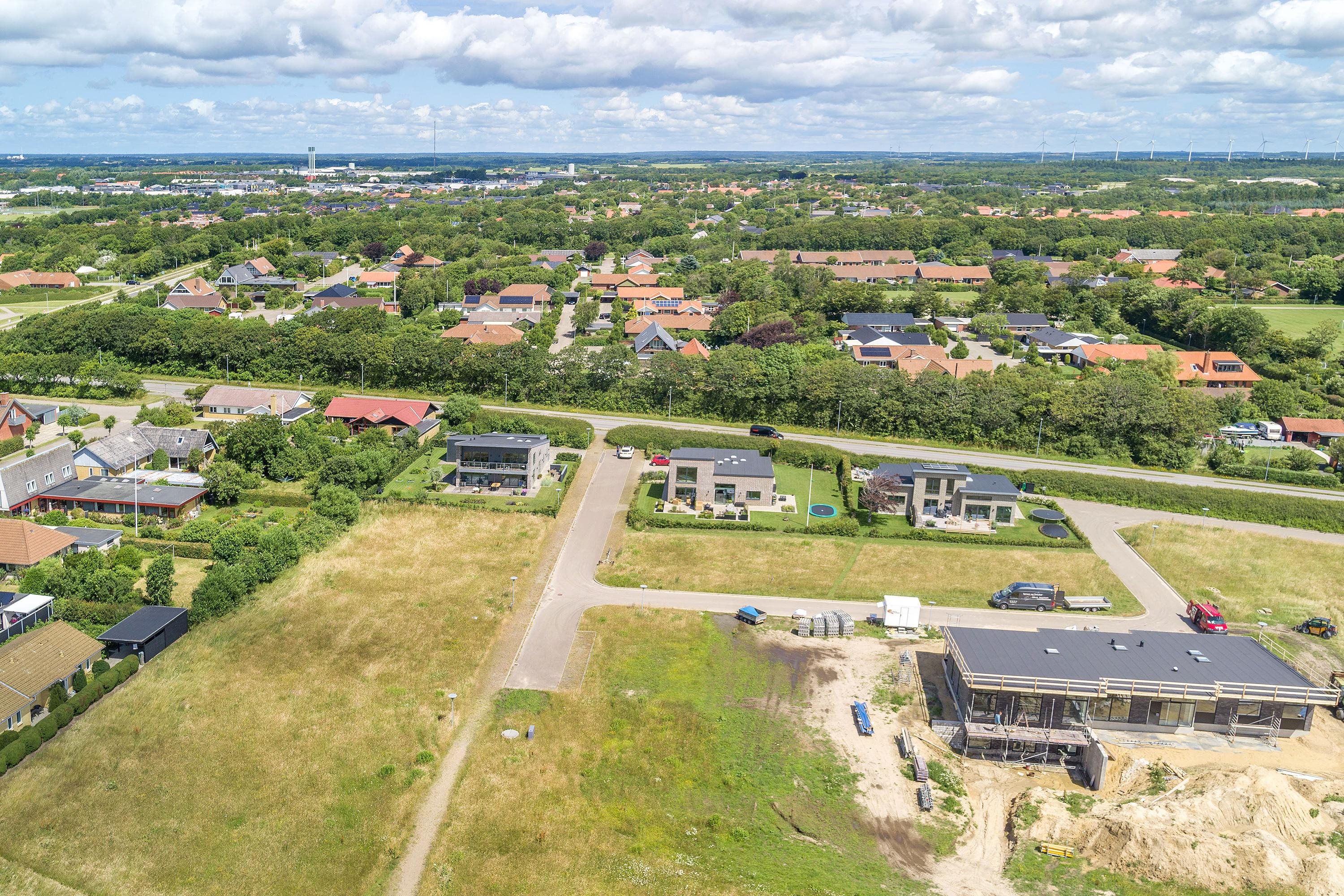 Fremhævet luftfoto billede i fuldskærmstilstand. Billede af Strandparken 4, 6950 Ringkøbing