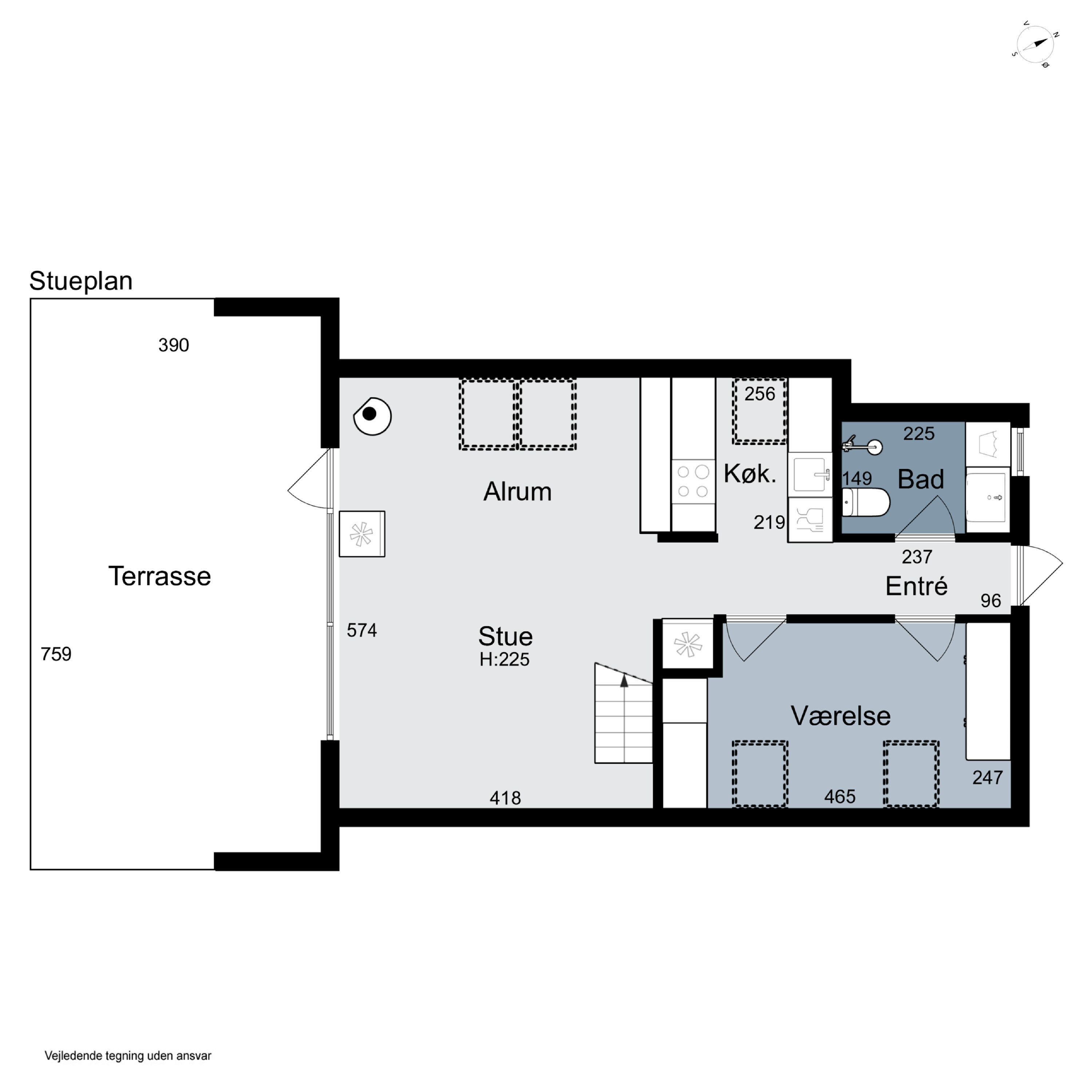 Plantegninger billede af Pighvarvej 18, Vorupør, 7700 Thisted