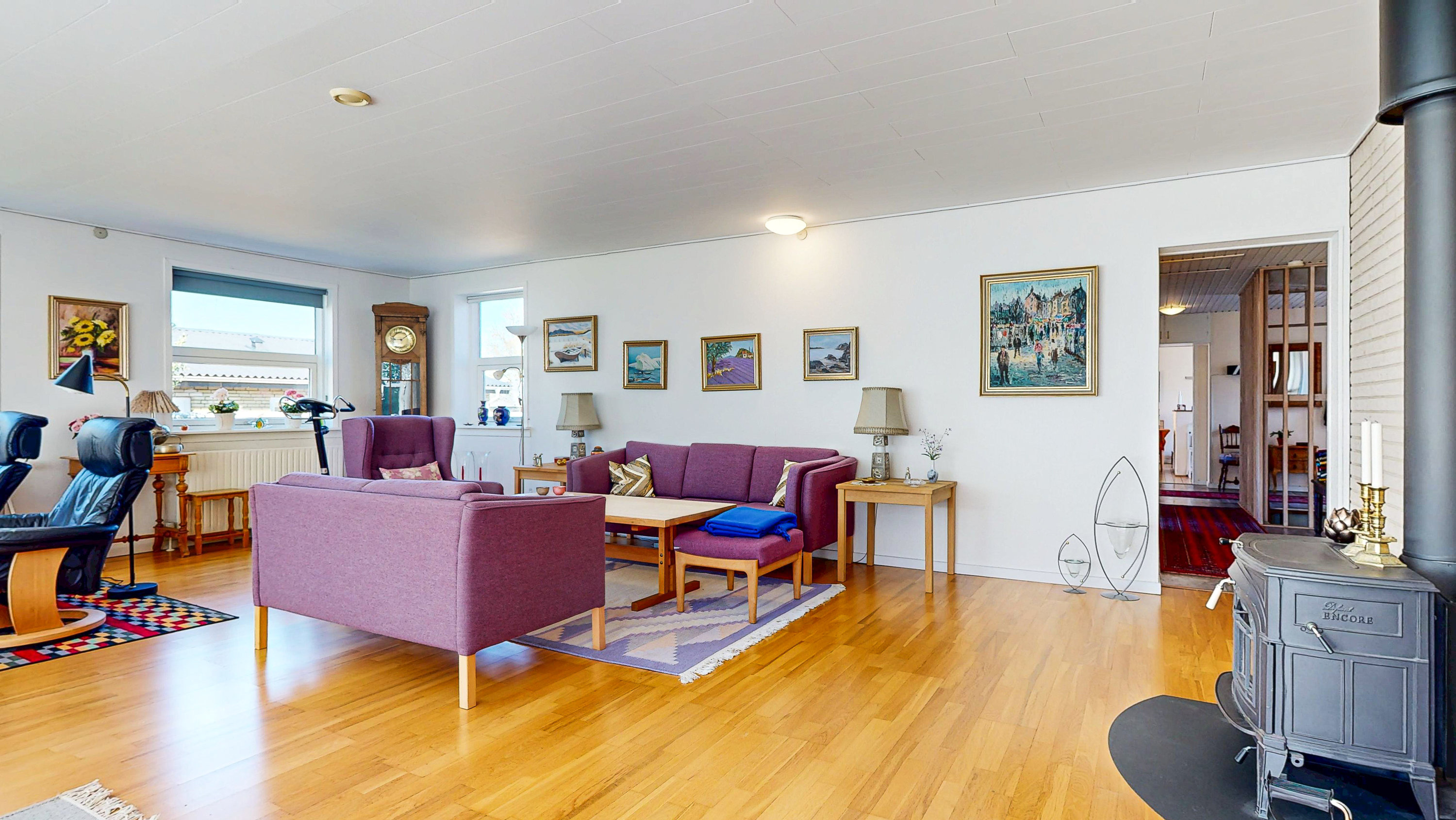 Fremhævet stue billede i fuldskærmstilstand. Billede af Odinvej 9, 7850 Stoholm Jyll