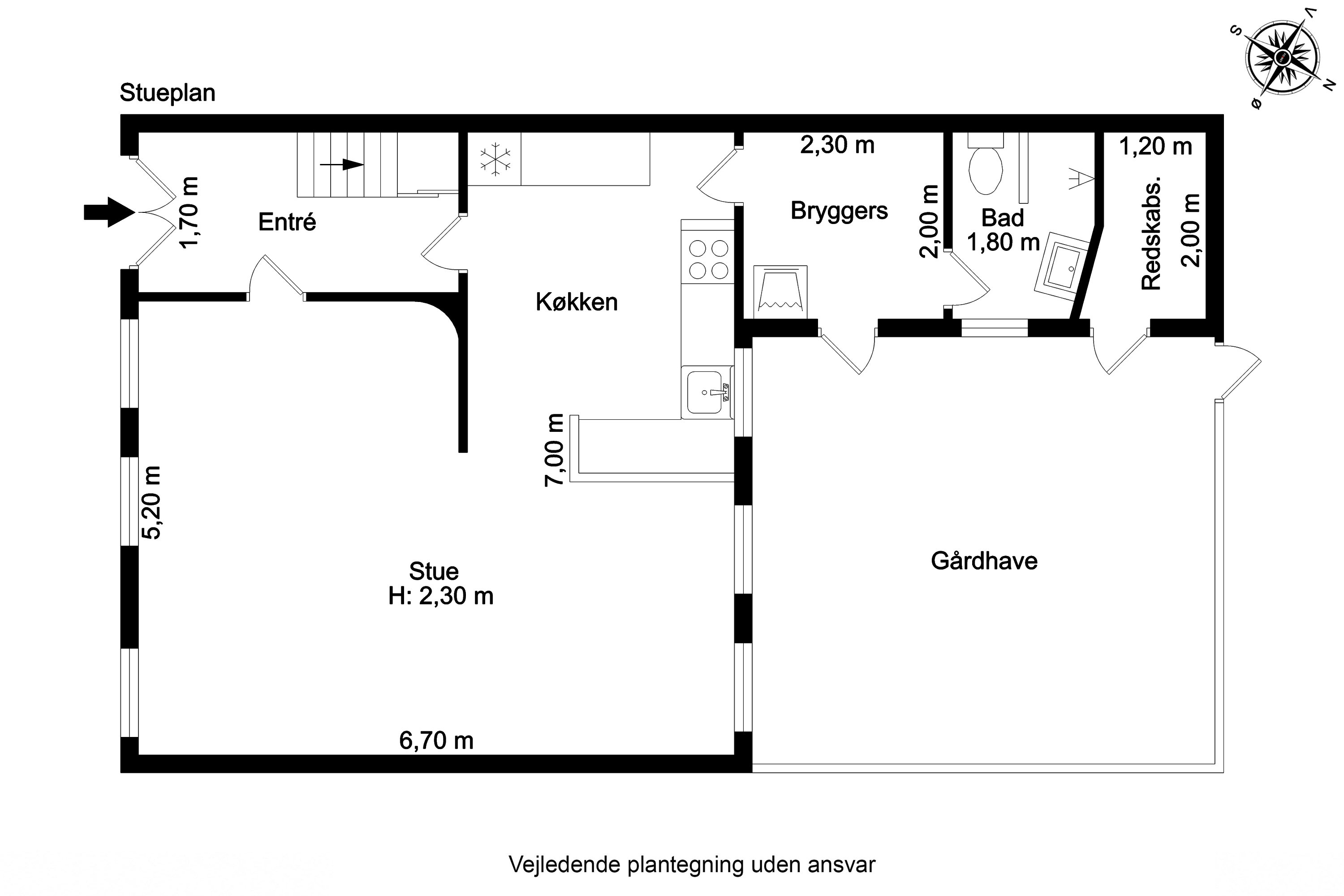 Plantegninger billede af Østergade 8, Ærøskøbing, 5970 Ærøskøbing