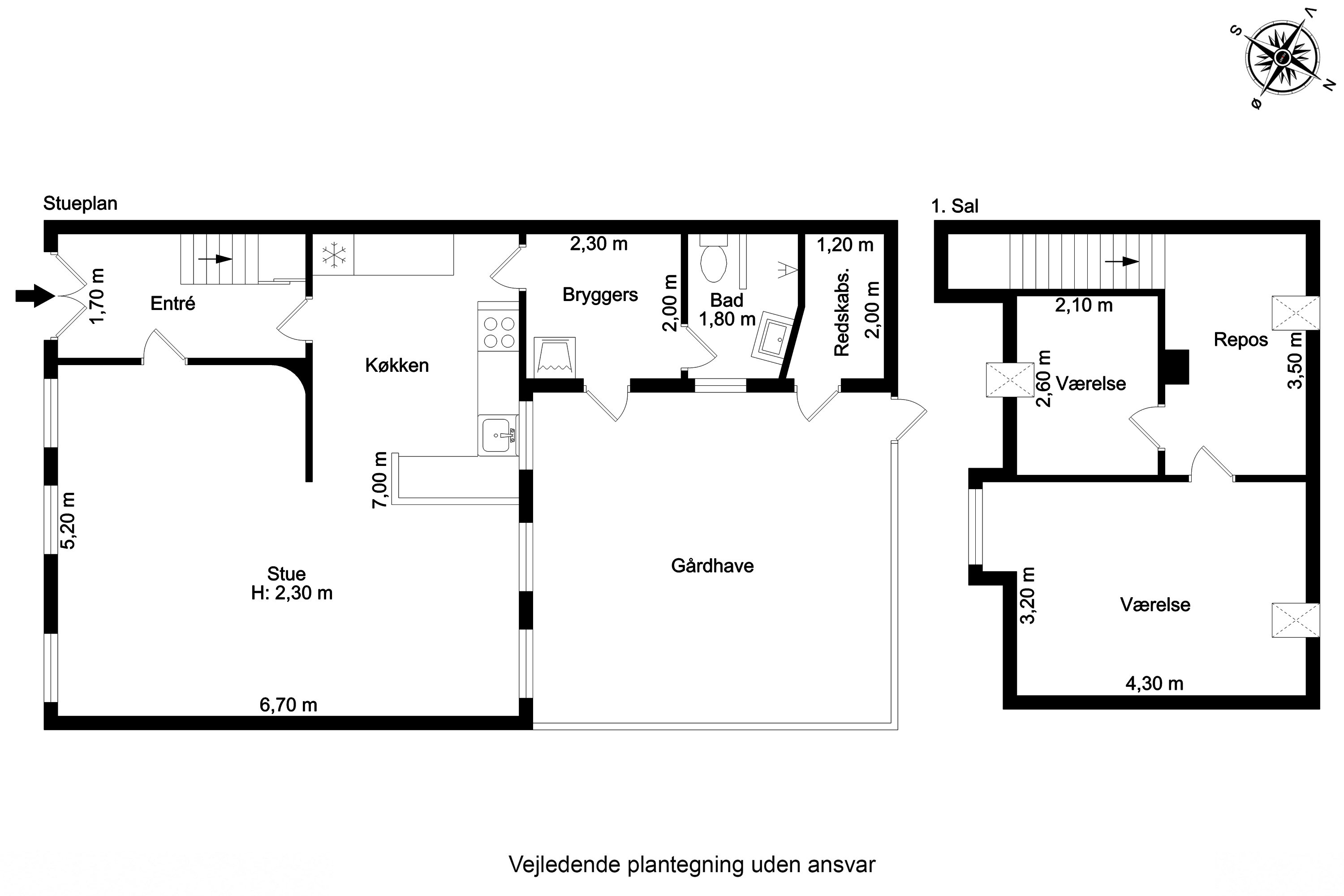 Plantegninger billede af Østergade 8, Ærøskøbing, 5970 Ærøskøbing