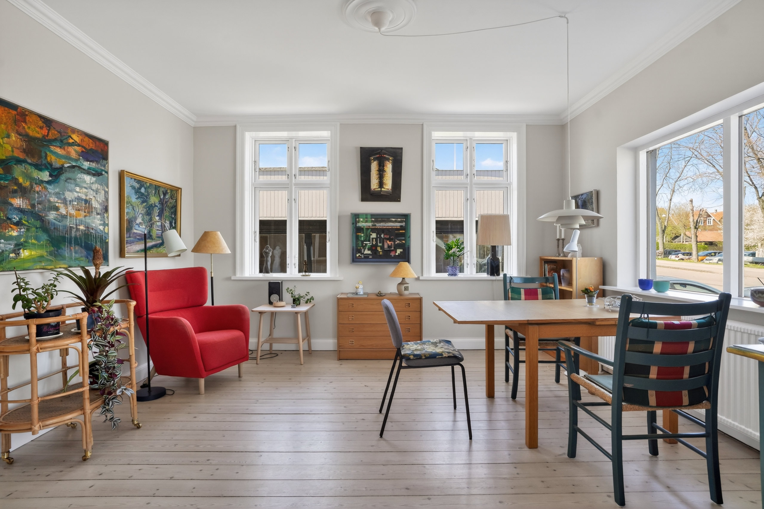 Fremhævet stue billede i fuldskærmstilstand. Billede af Rolighedsvej 25, st.. th., 3000 Helsingør