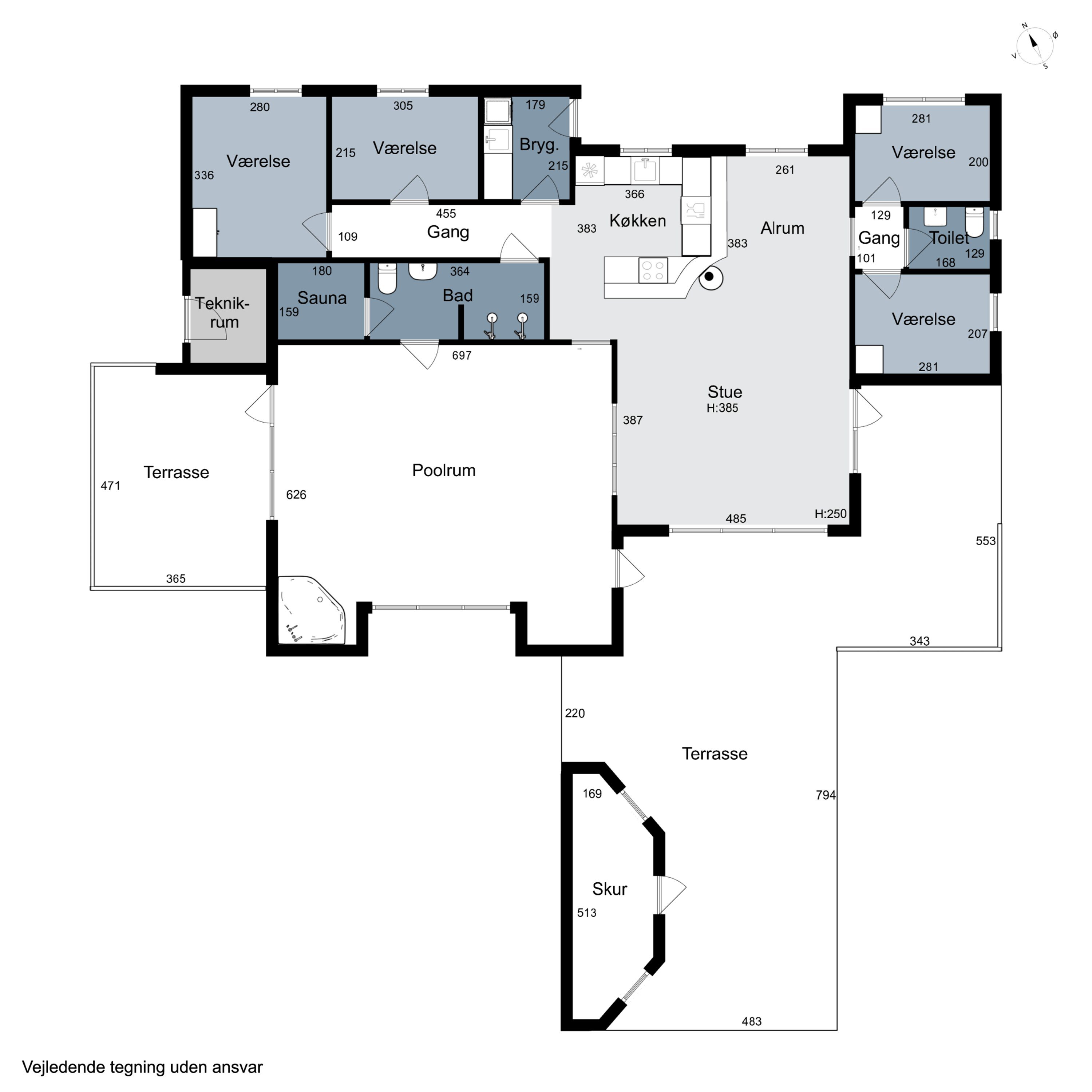Plantegninger billede af Klitstien 33, Klitmøller, 7700 Thisted