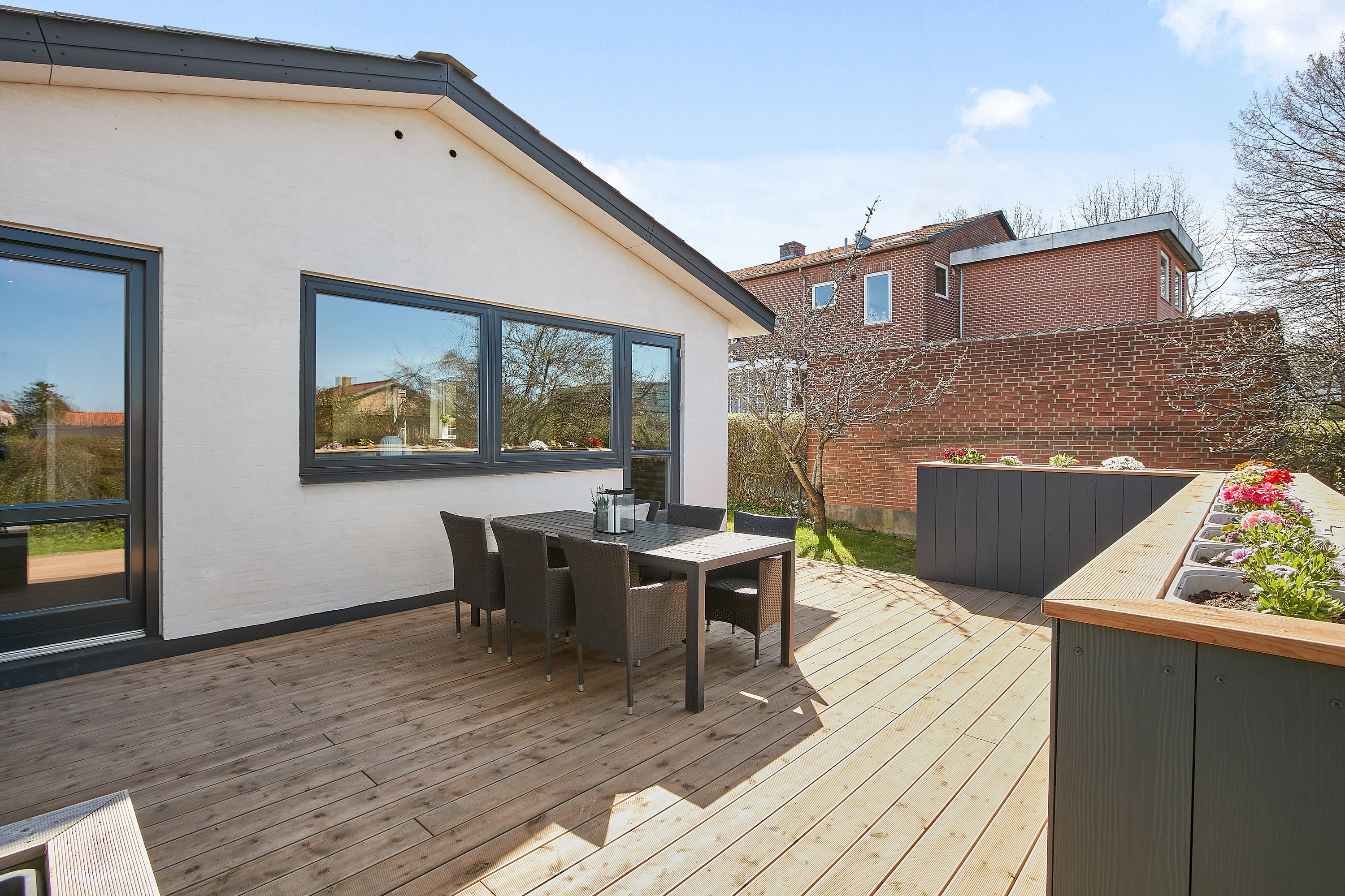 Fremhævet terrasse billede i fuldskærmstilstand. Billede af Håbetsvej 3, Stadionkvarteret, 8700 Horsens