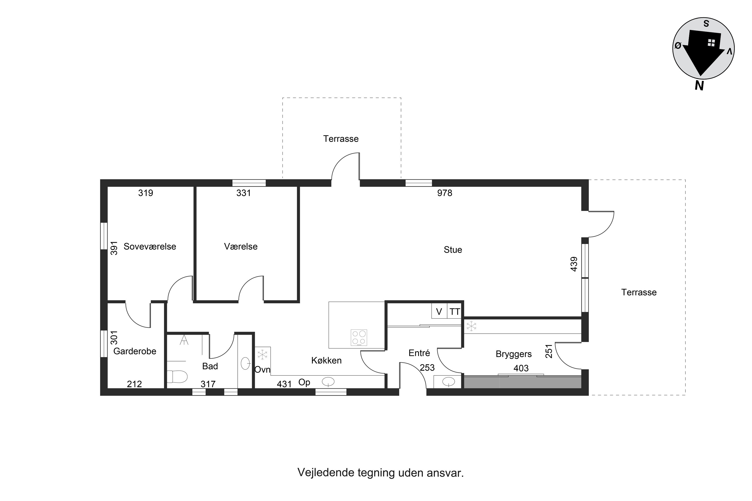 Plantegninger billede af Håbetsvej 3, Stadionkvarteret, 8700 Horsens