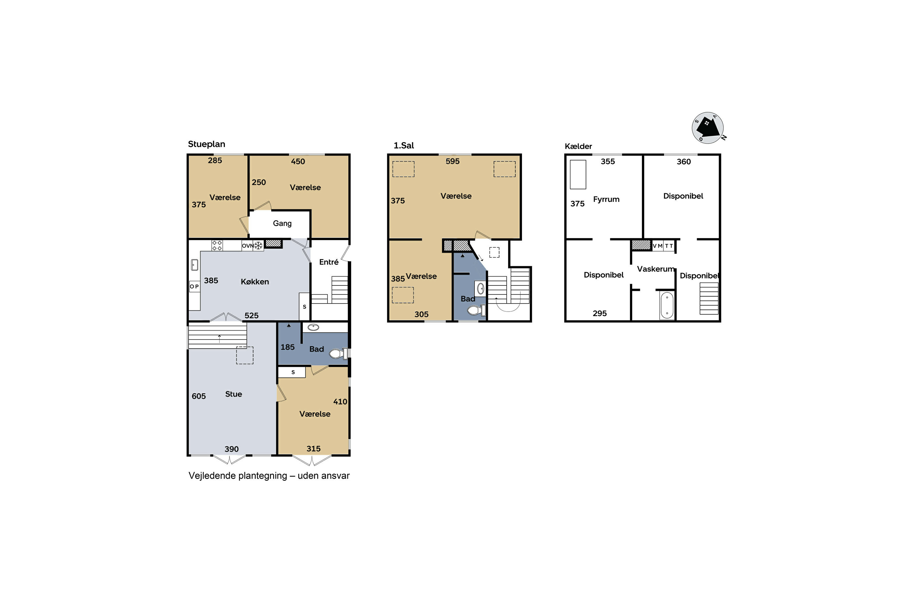 Plantegninger billede af Hansensvej 25, 4200 Slagelse