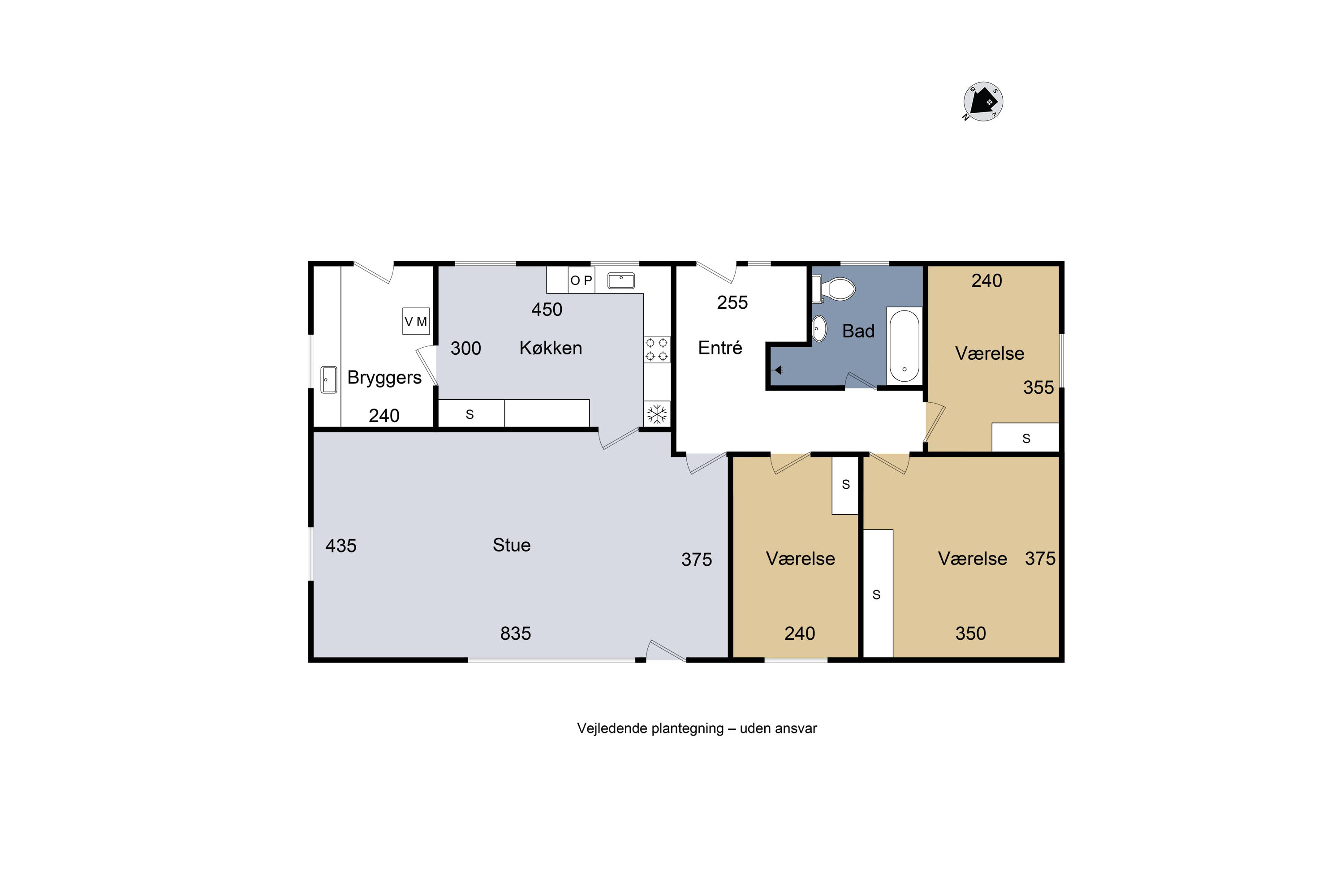 Plantegninger billede af Kristoffersvej 129, 4100 Ringsted
