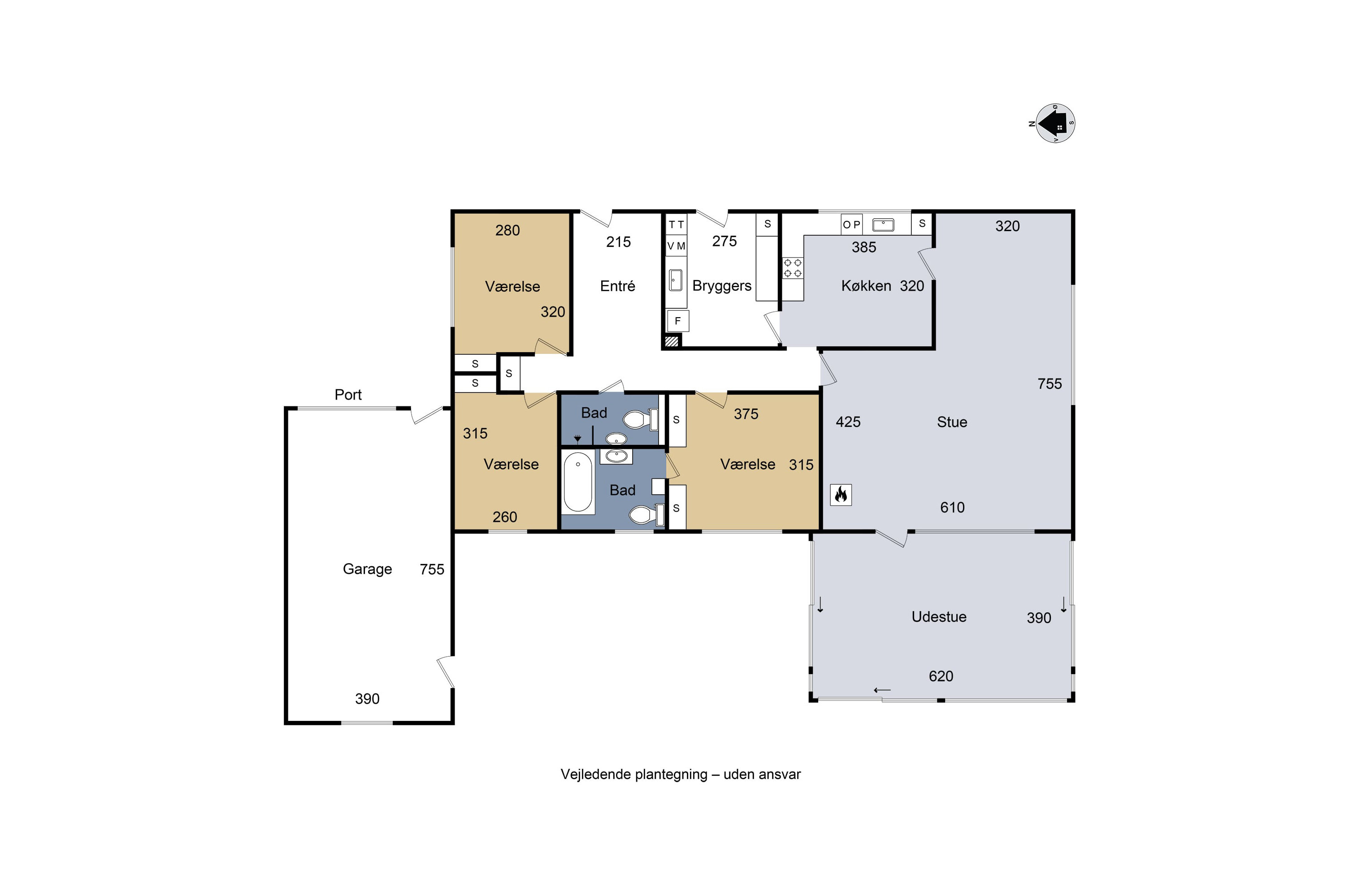 Plantegninger billede af Sønderås 57, 4200 Slagelse