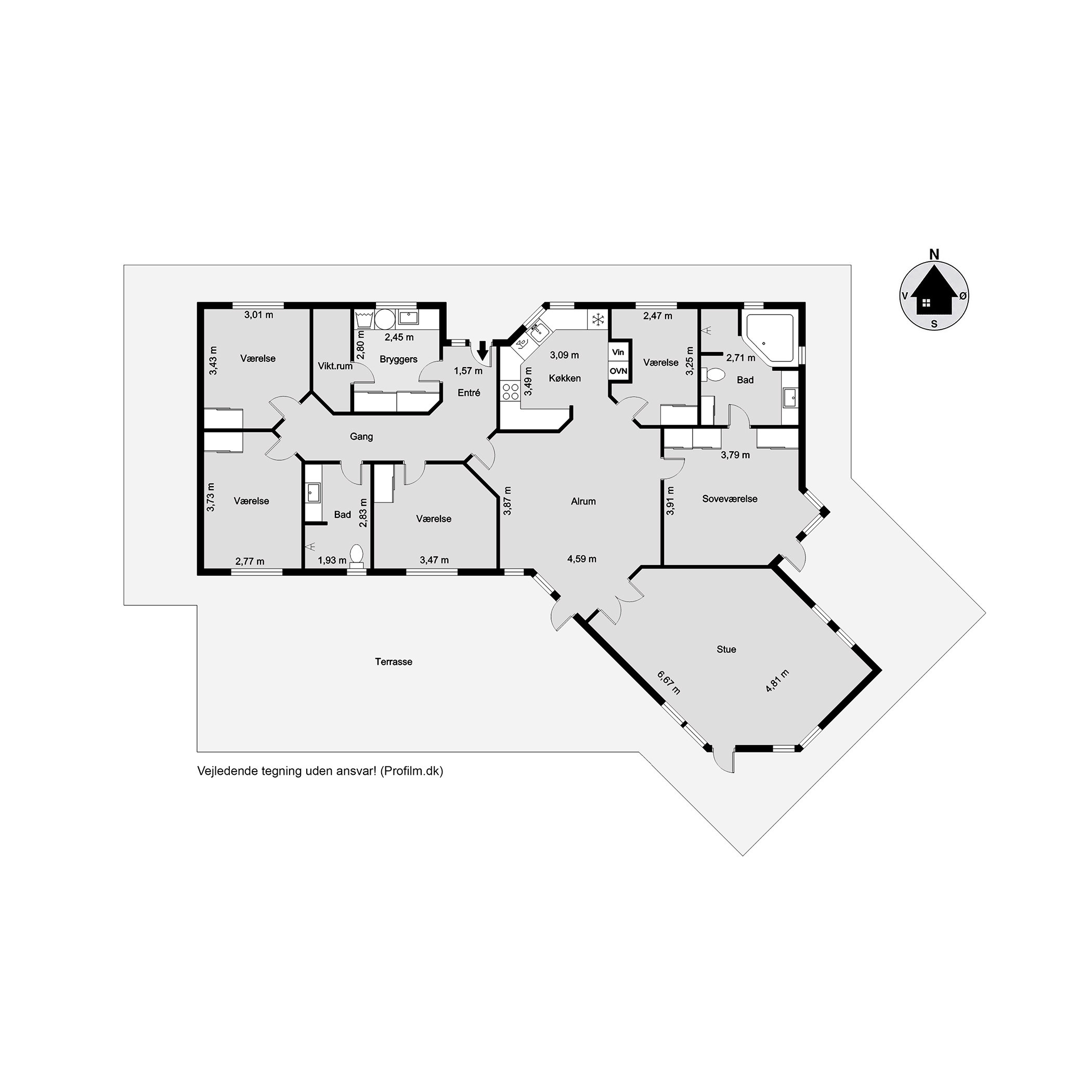 Plantegninger billede af Bakkegårds Alle 17, Bramdrupdam, 6000 Kolding