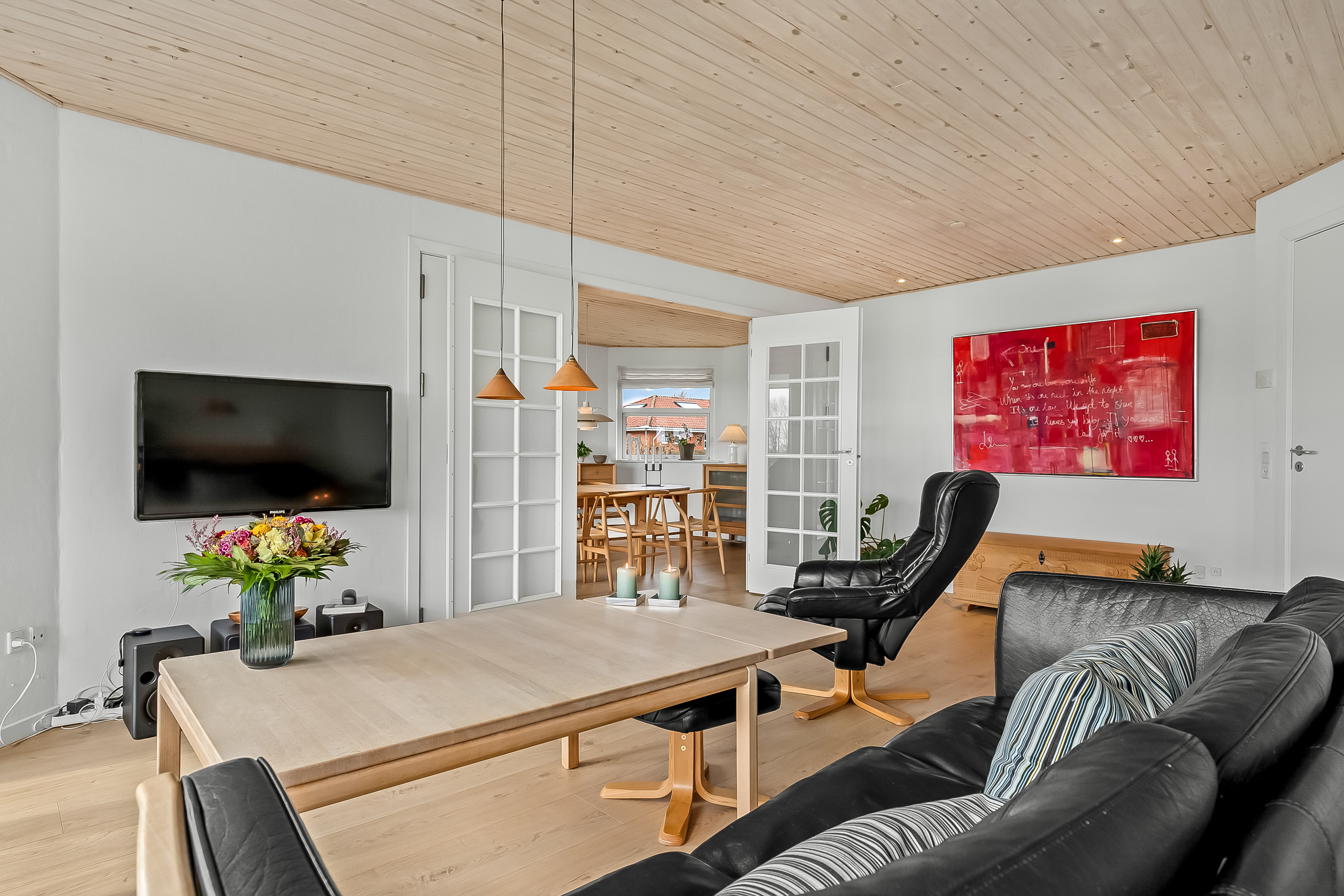 Fremhævet stue billede i fuldskærmstilstand. Billede af Nybovej 79, Ny Nørup, 7182 Bredsten