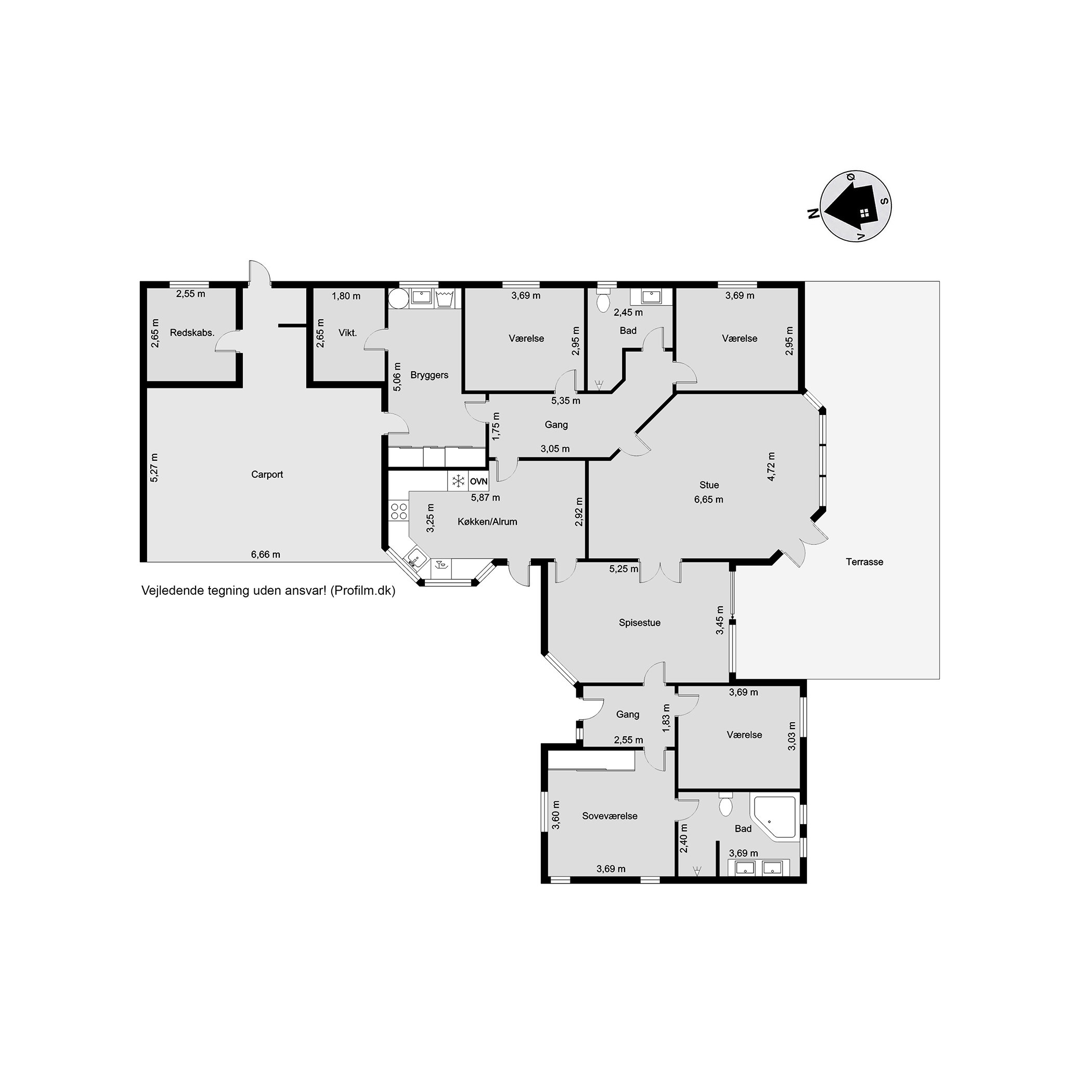 Plantegninger billede af Nybovej 79, Ny Nørup, 7182 Bredsten