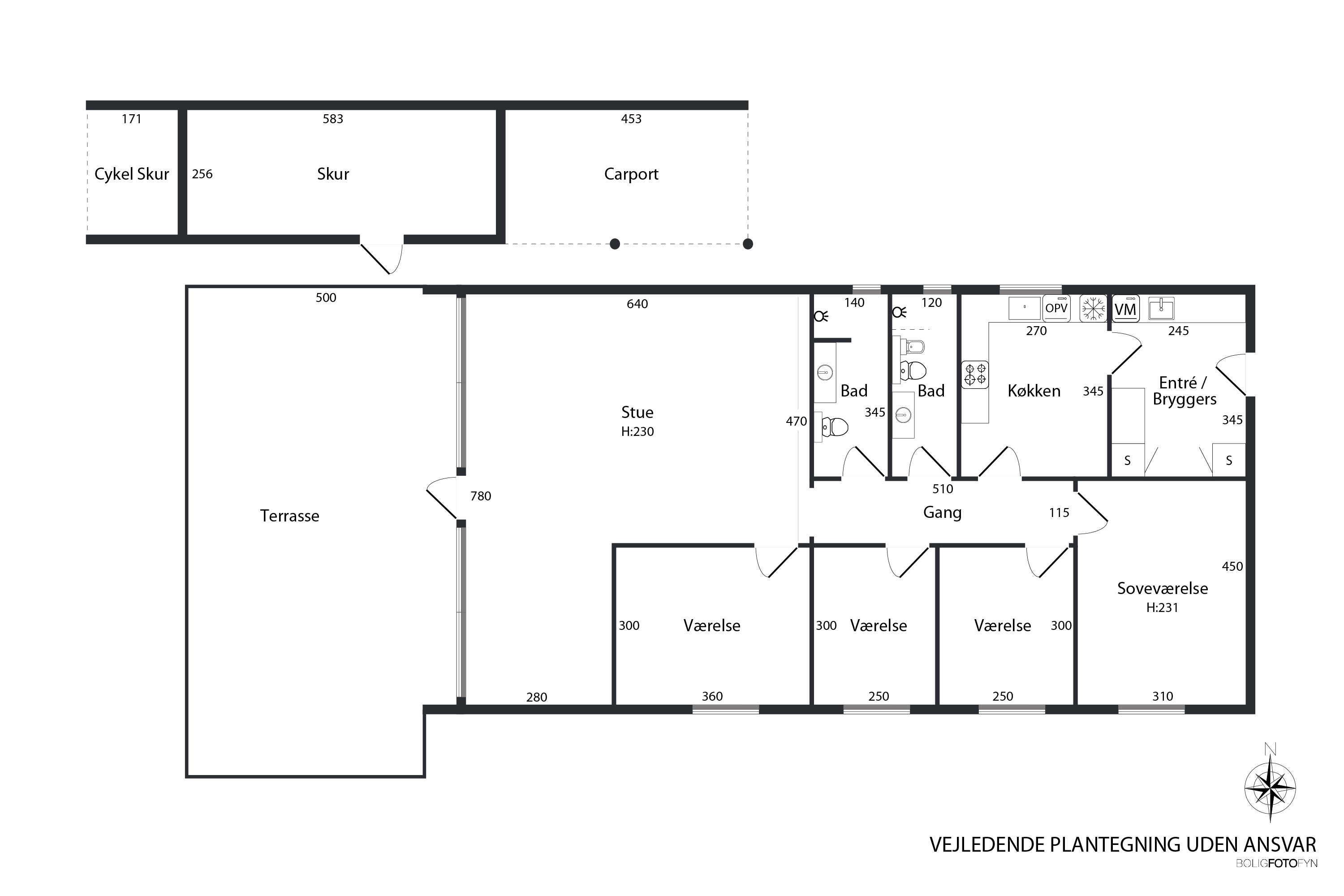 Plantegninger billede af Hjortevænget 42, 5800 Nyborg