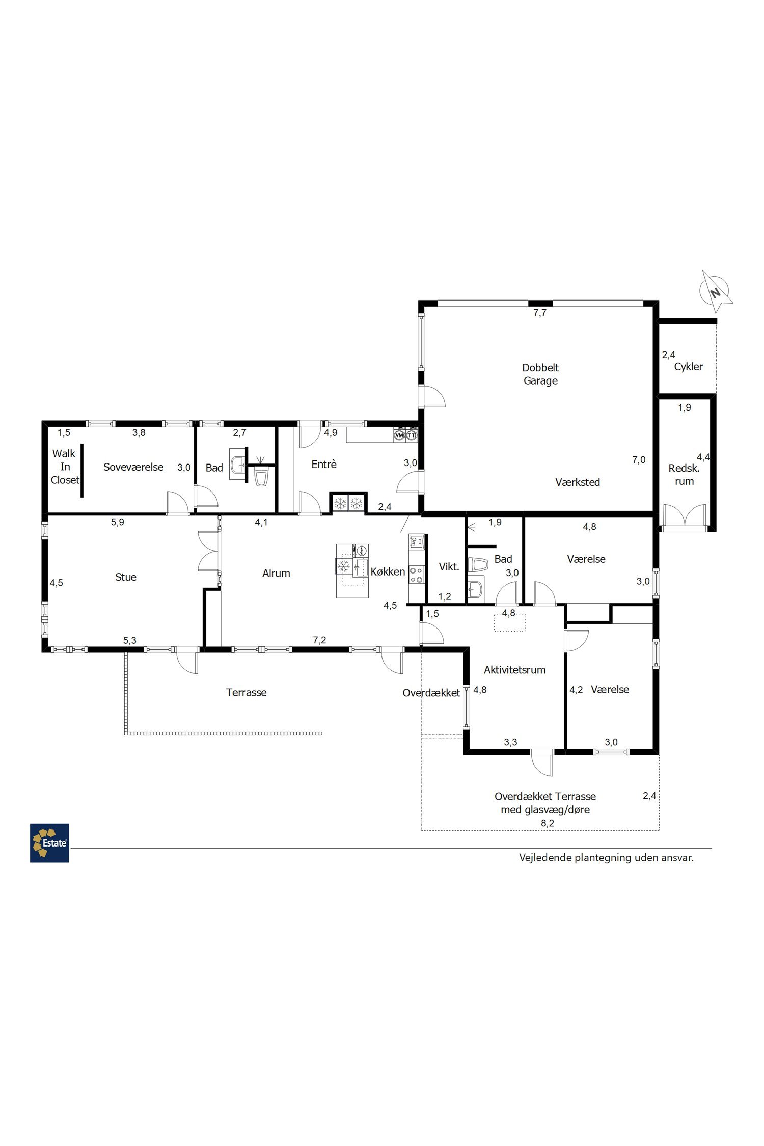 Plantegninger billede af Sommerfuglen 3, 7190 Billund