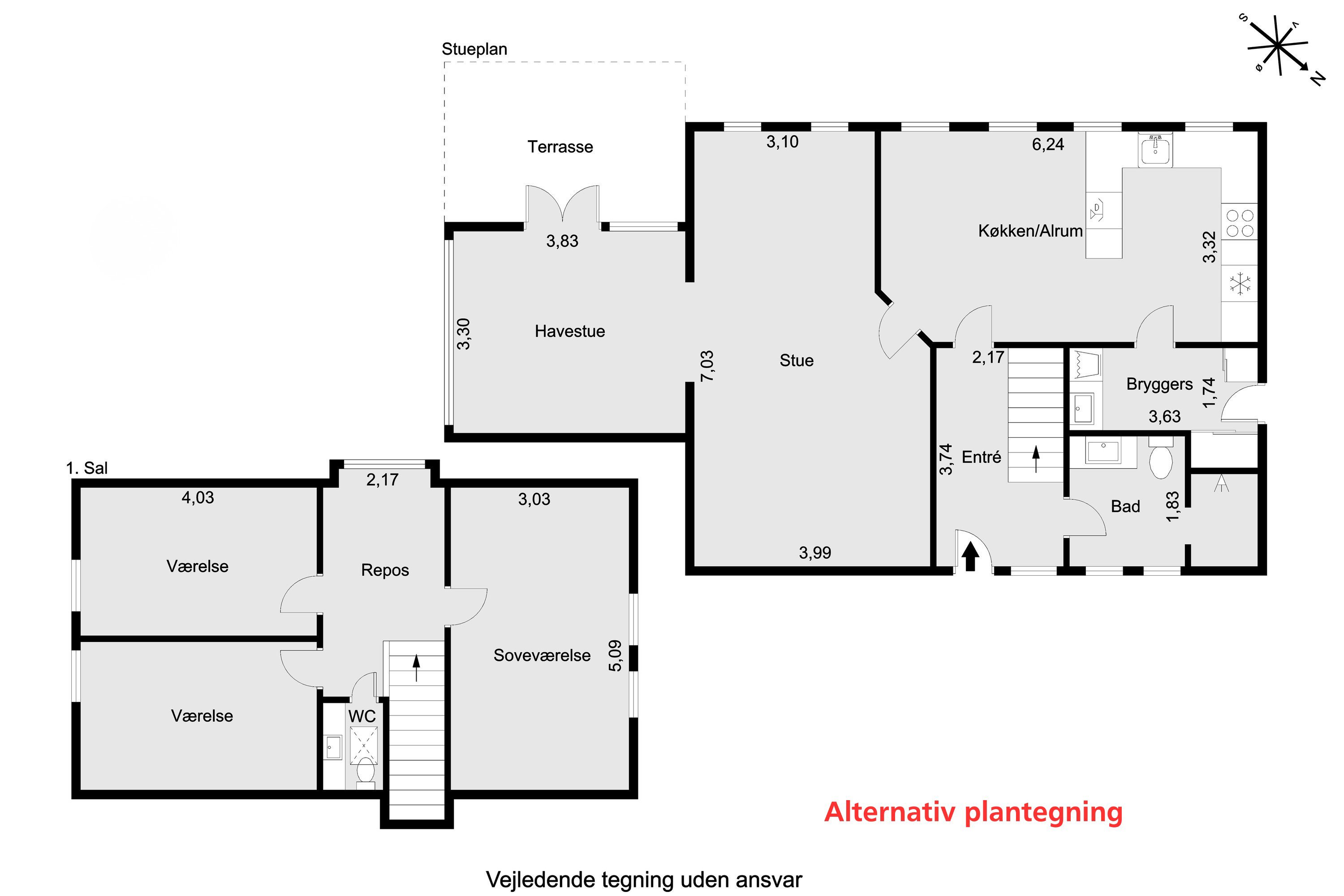 Plantegninger billede af Sensommervej 133, 8530 Hjortshøj