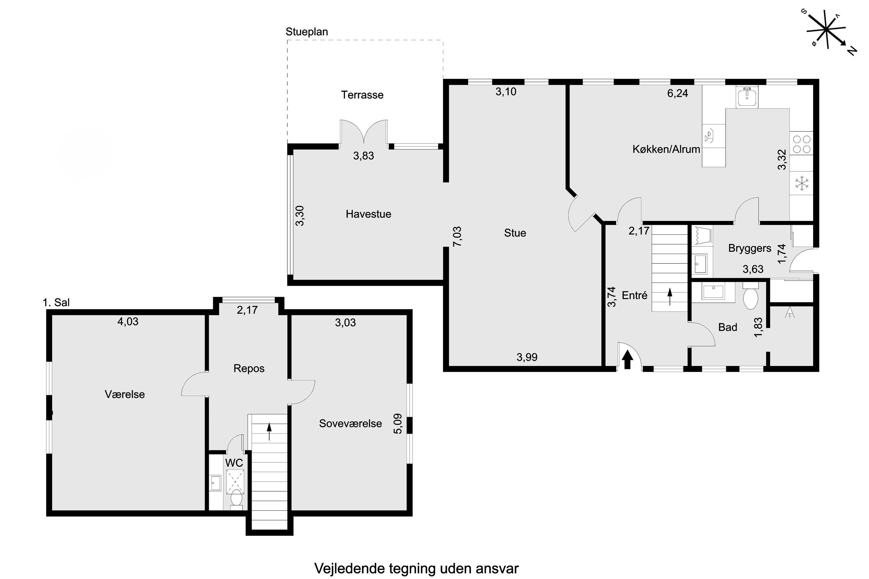 Plantegninger billede af Sensommervej 133, 8530 Hjortshøj