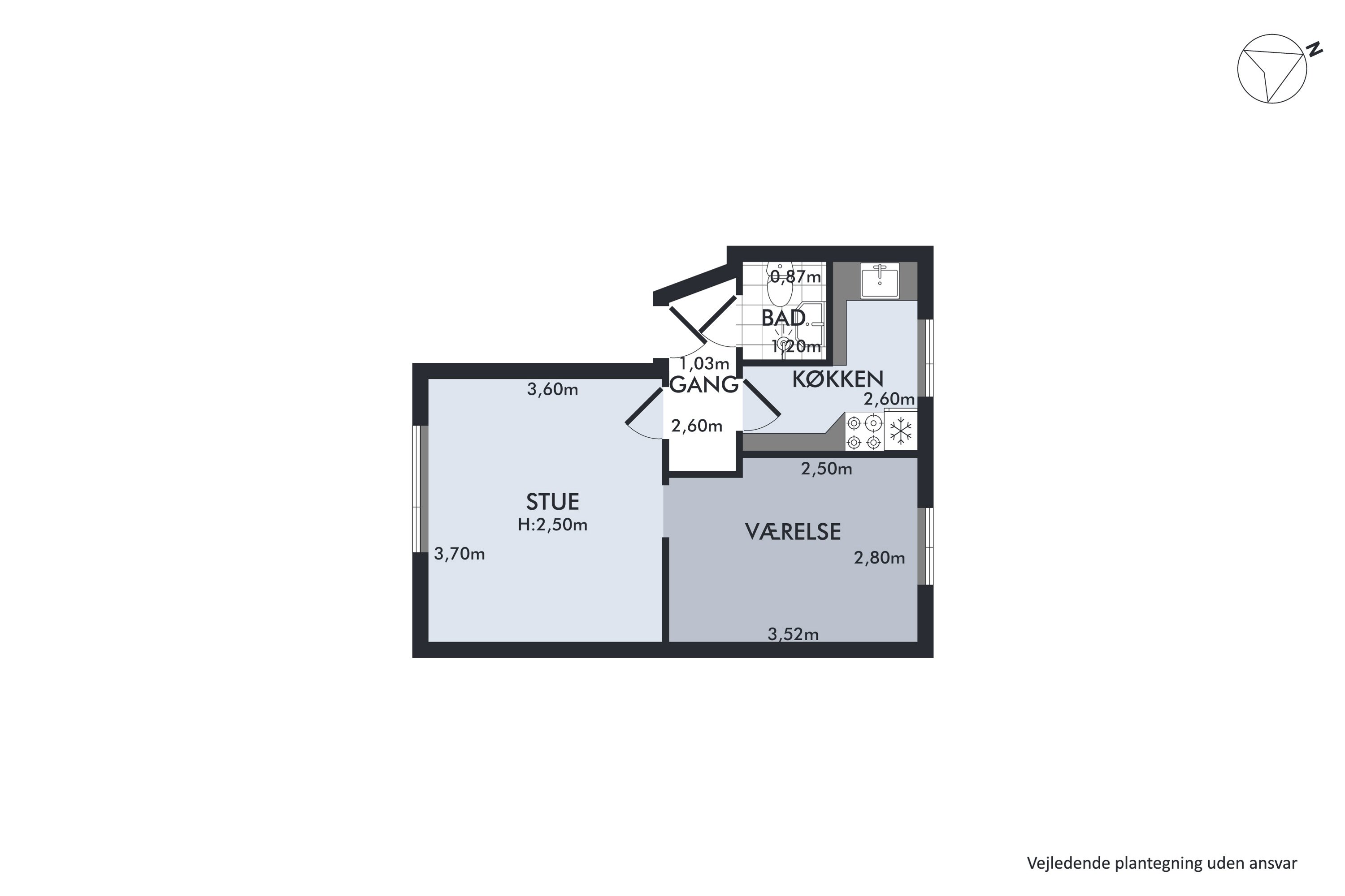 Plantegninger billede af Selma Lagerløfs Alle 7, st.. th., 2860 Søborg
