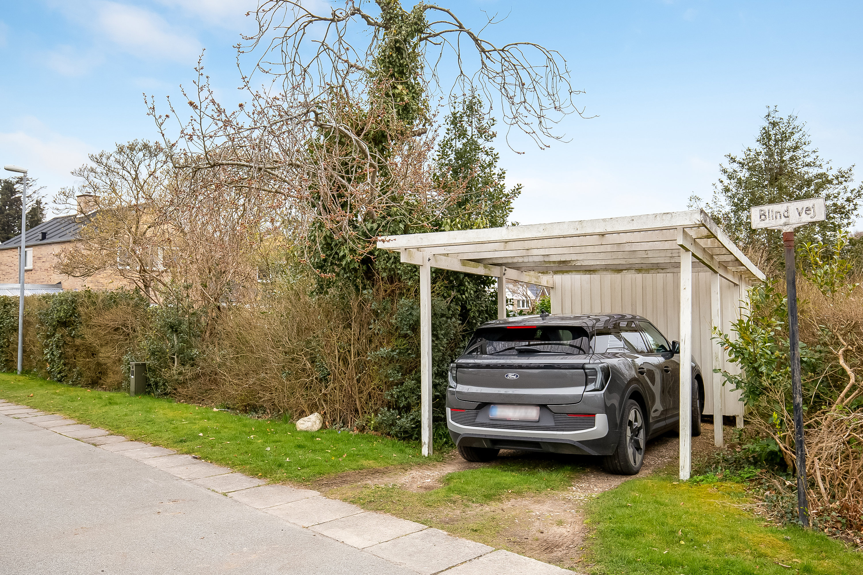 Fremhævet carport billede i fuldskærmstilstand. Billede af Magnoliavej 13, 7100 Vejle