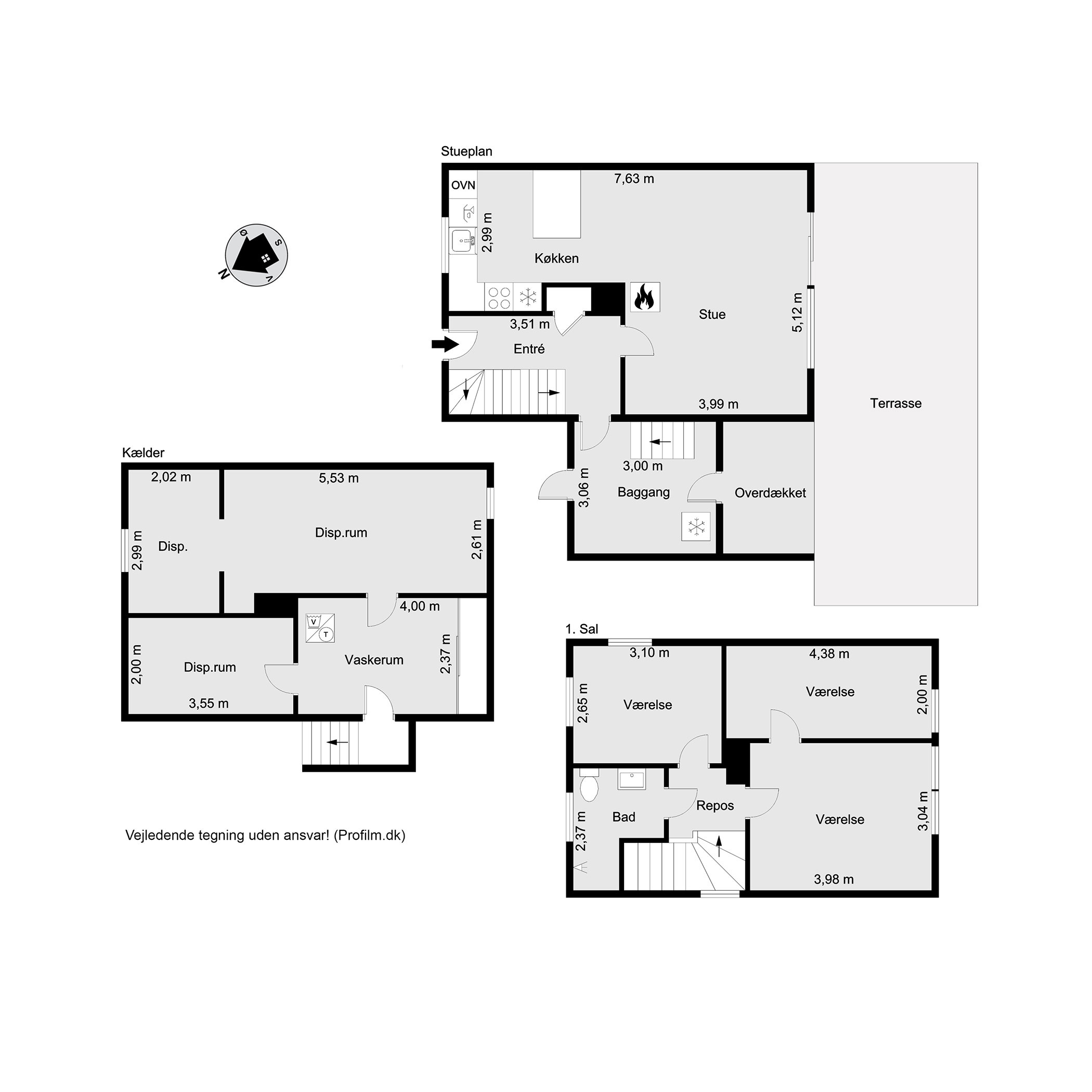 Plantegninger billede af Magnoliavej 13, 7100 Vejle