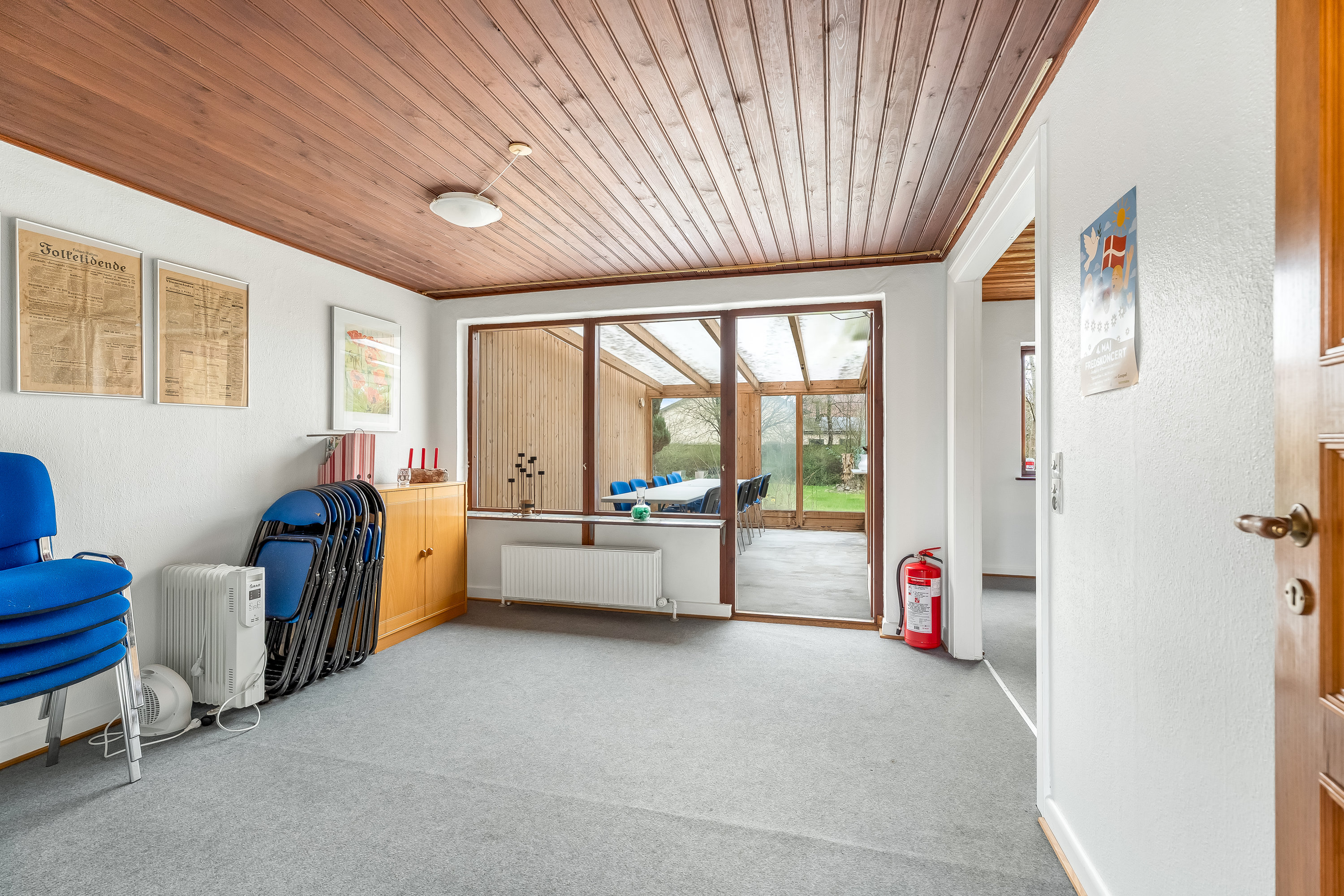 Fremhævet stue billede i fuldskærmstilstand. Billede af Præstevangen 1, 4983 Dannemare